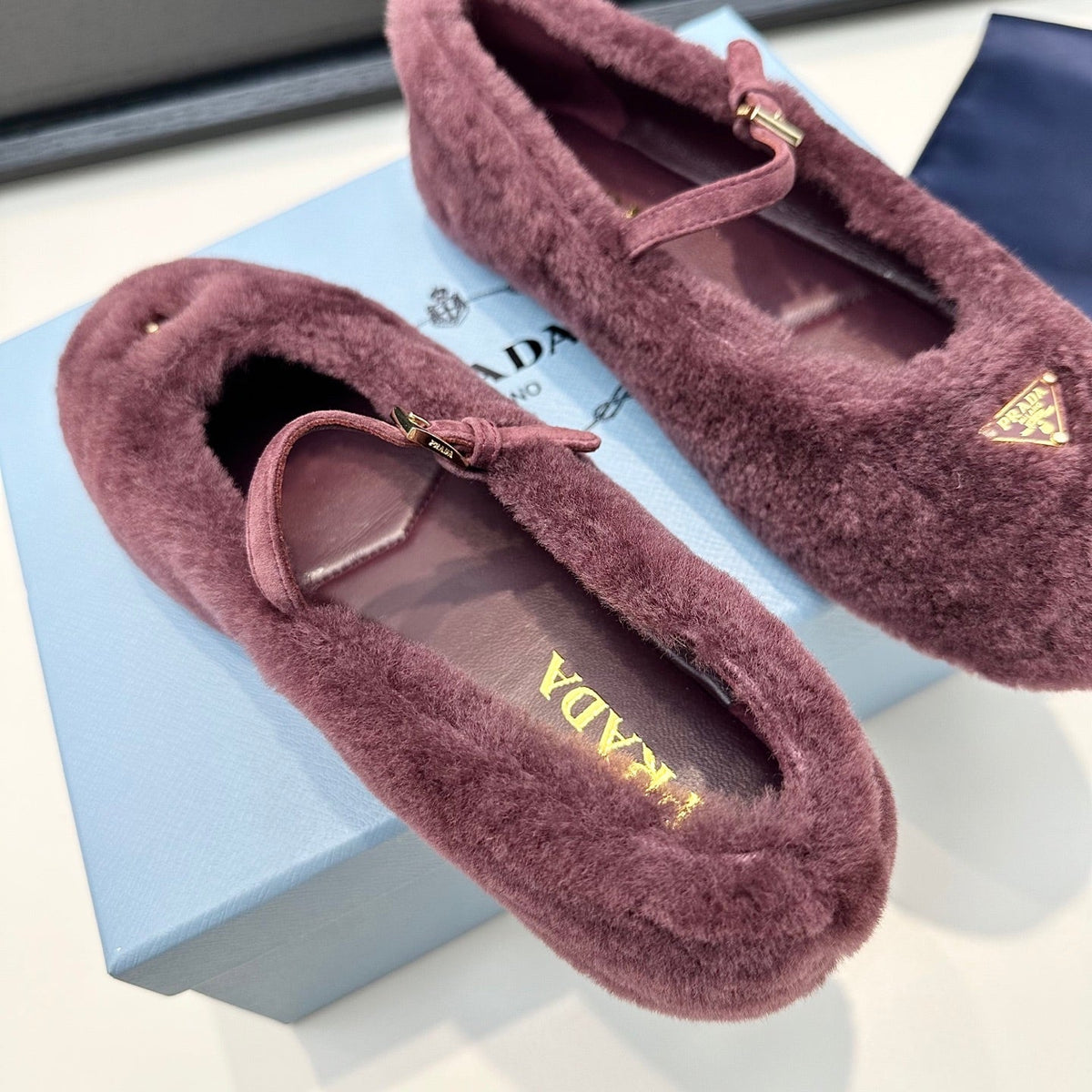 Prada 2026 Ballet Flat Wool 149590