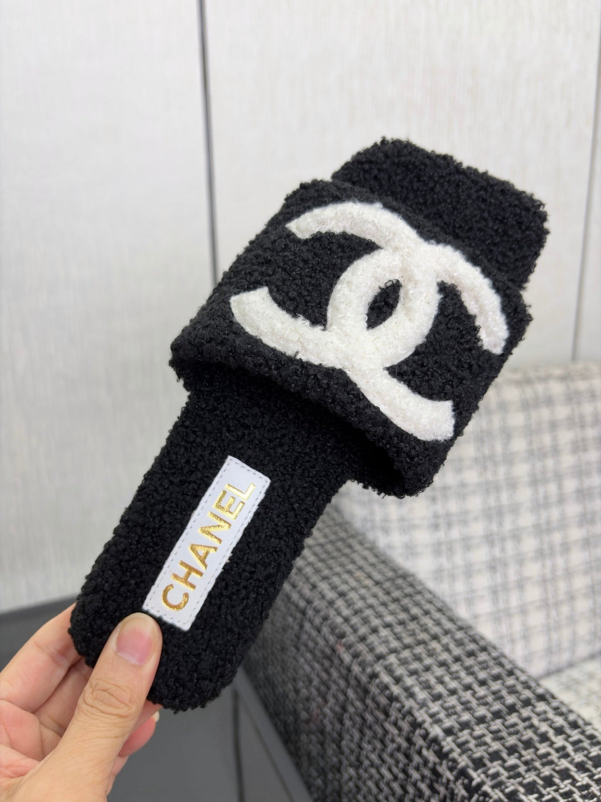 Chanel 2026 Square Toe Sandals Wool 128086
