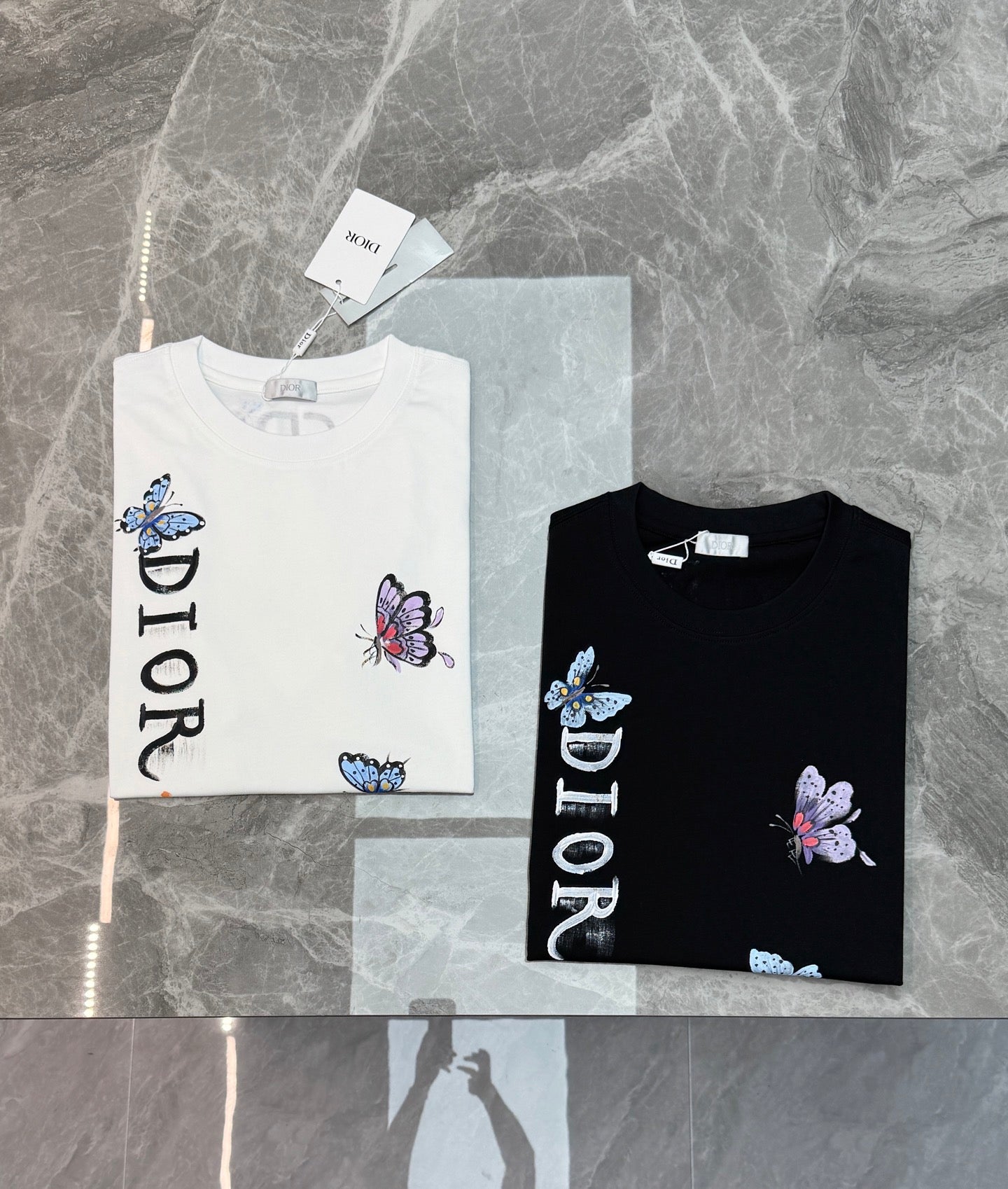 CD 2026 Streetwear T-shirt Butterfly Cotton 316509
