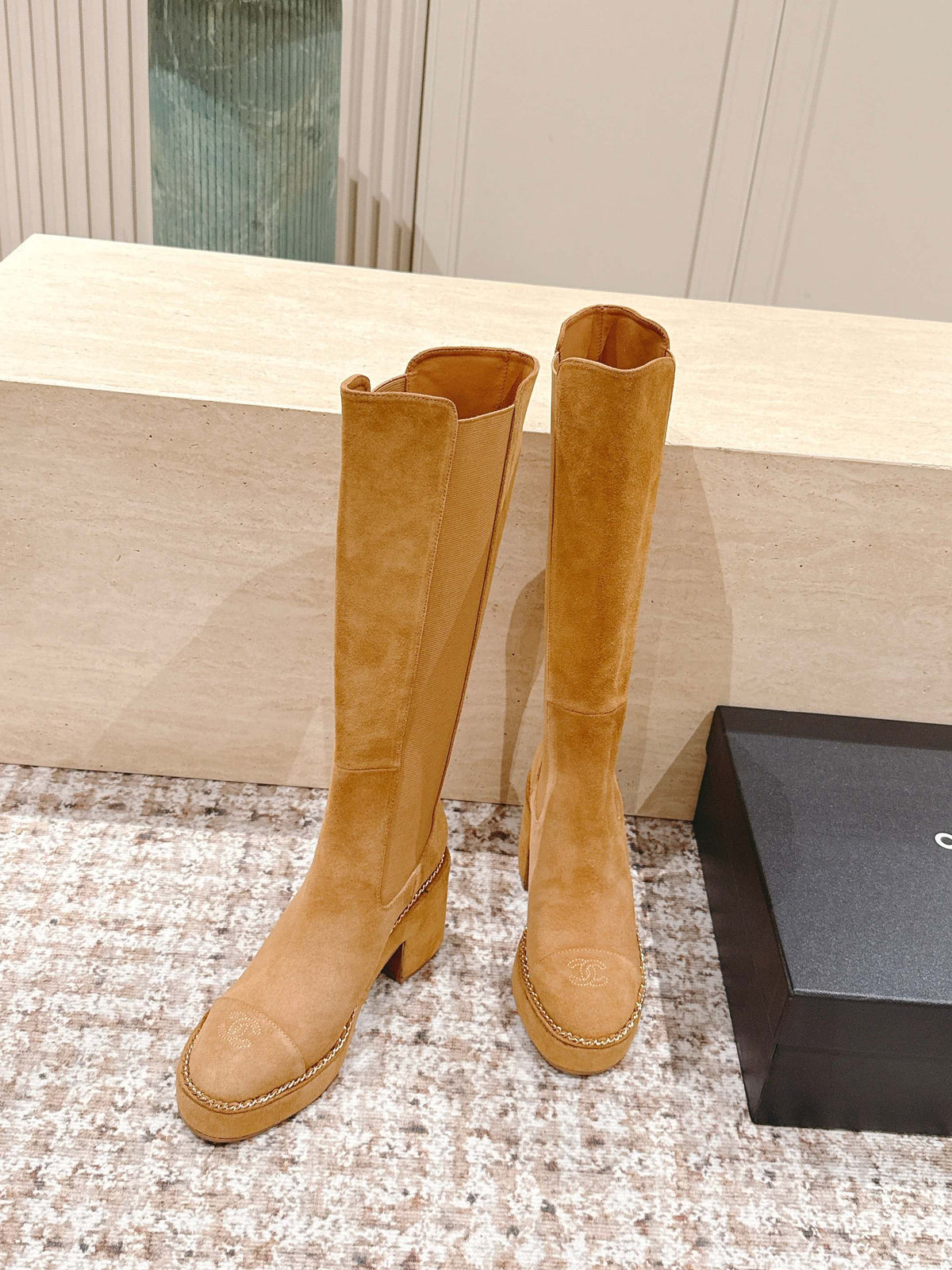 CC 25SS High Boot Beige Suede 431718