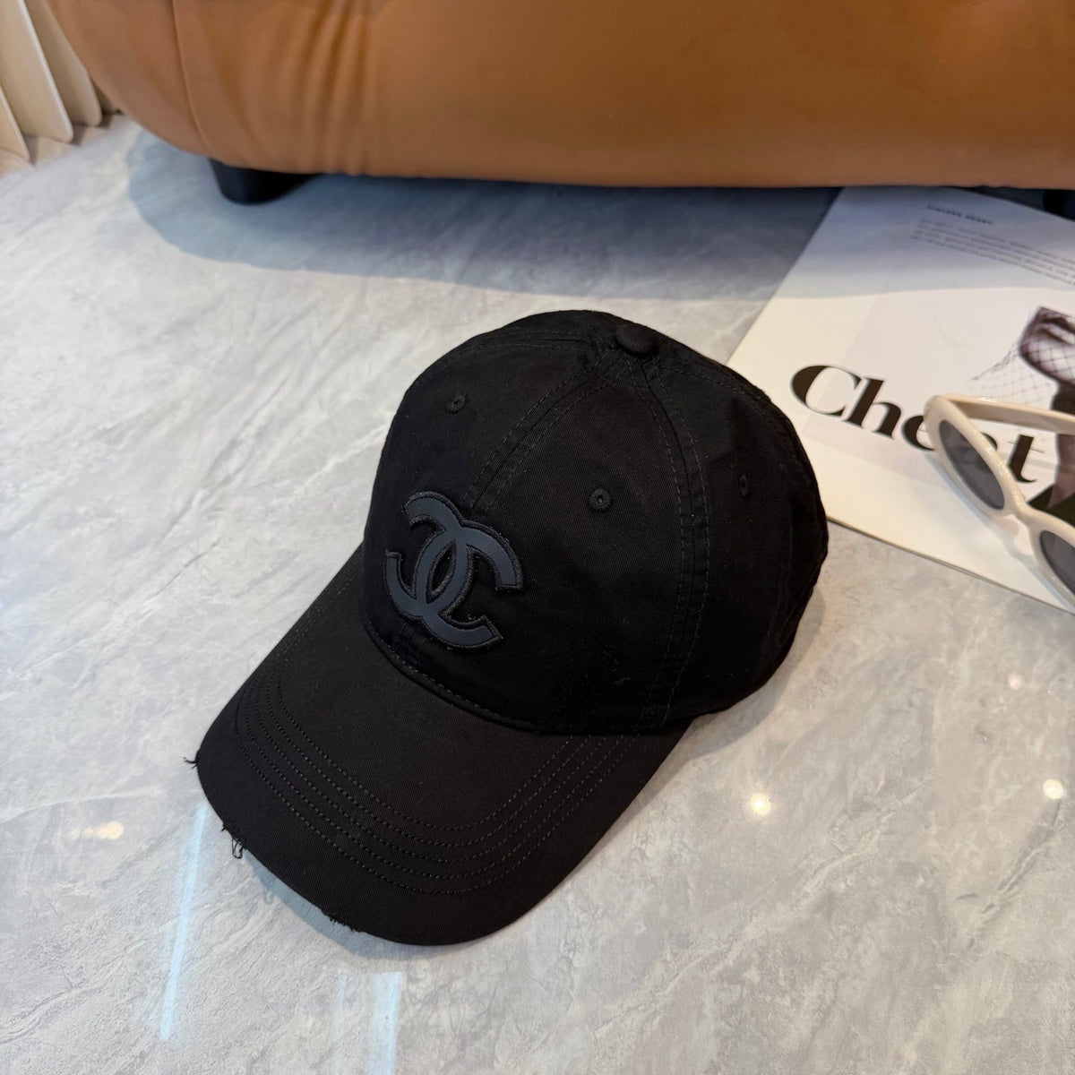 Chanel Logo Baseball Cap 448291