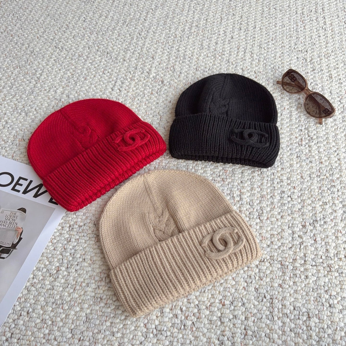Chanel Beanie Wool 477885