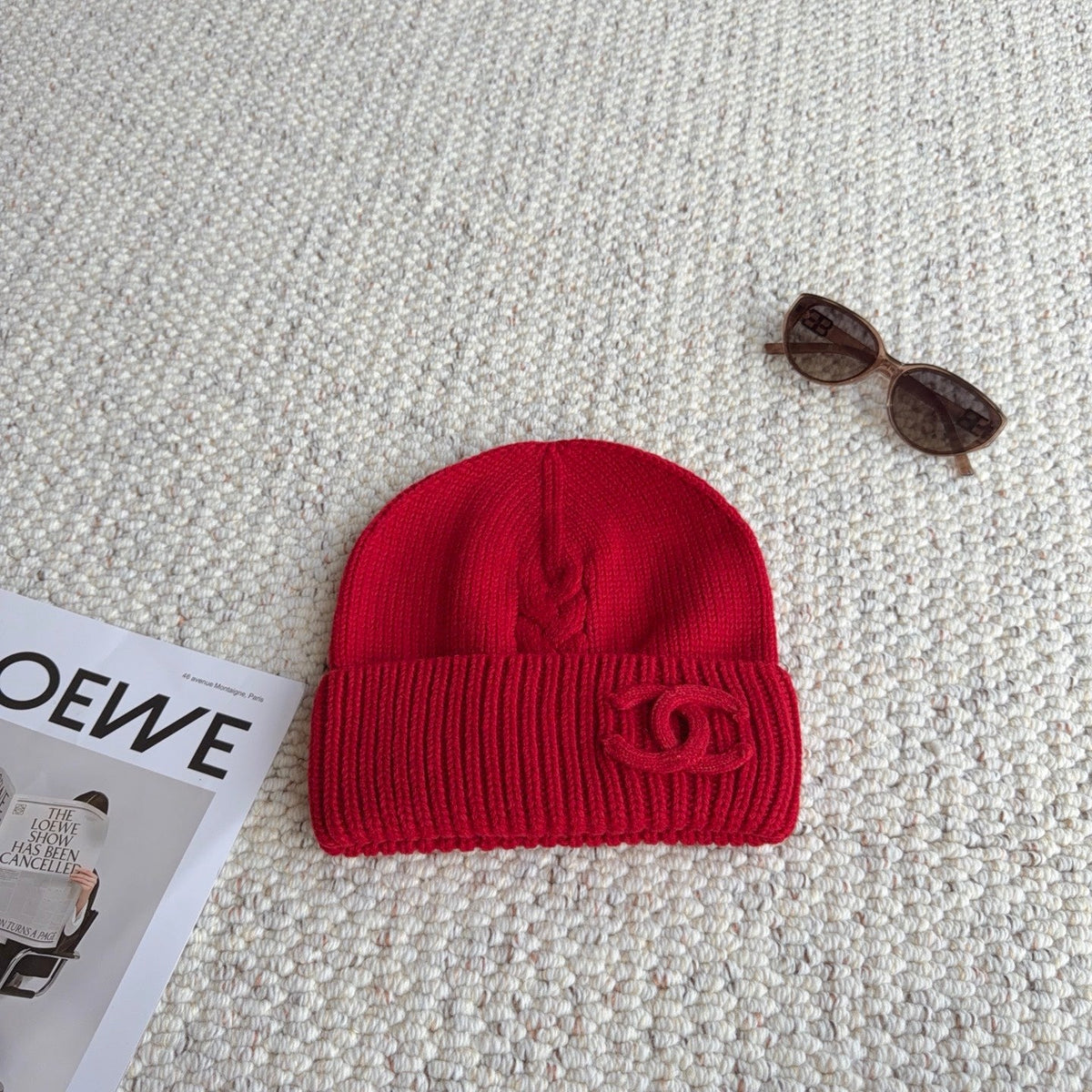 Chanel Beanie Wool 477885