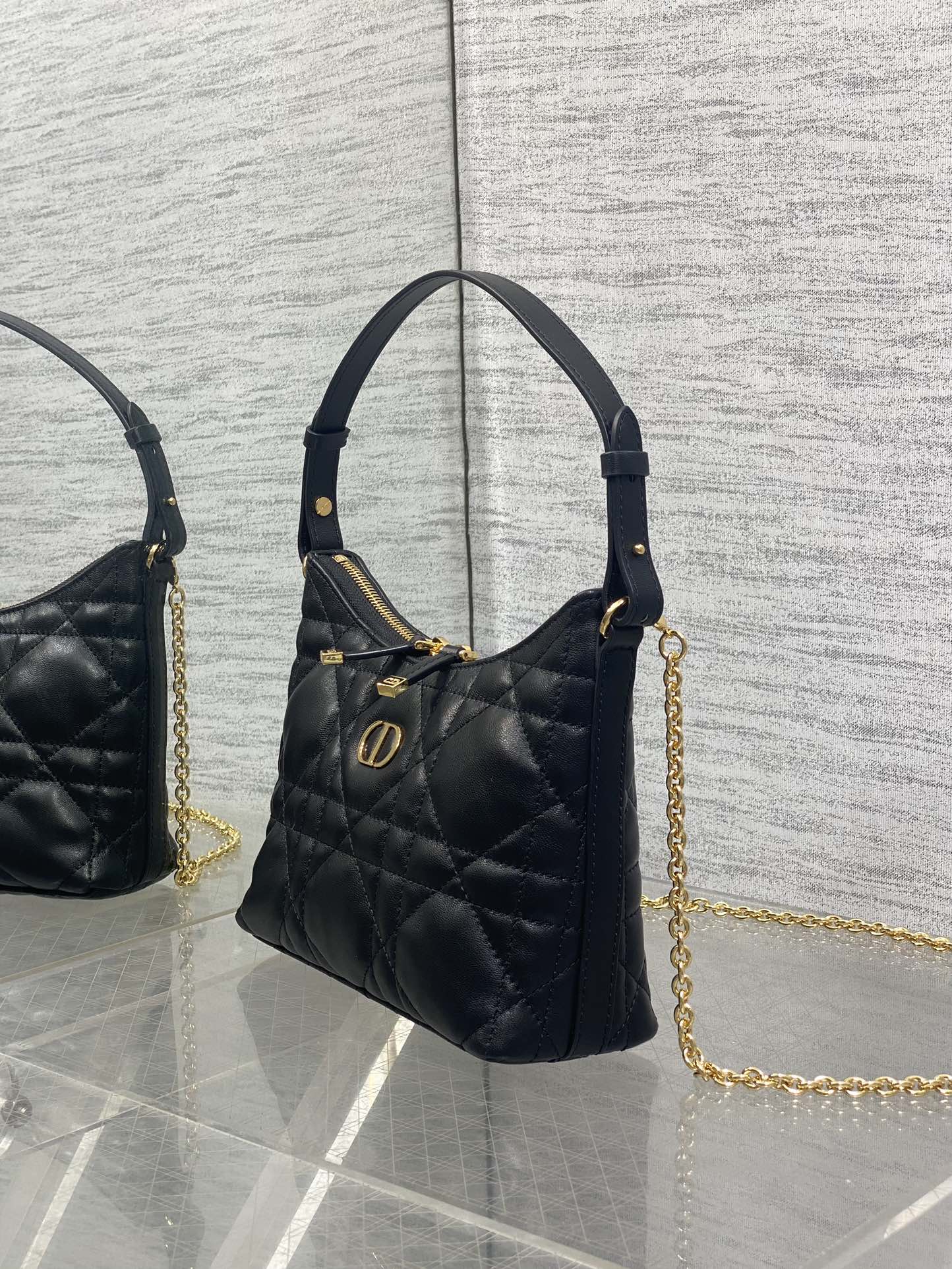 Dior 2025 Bag 19cm Black Lambskin 272824