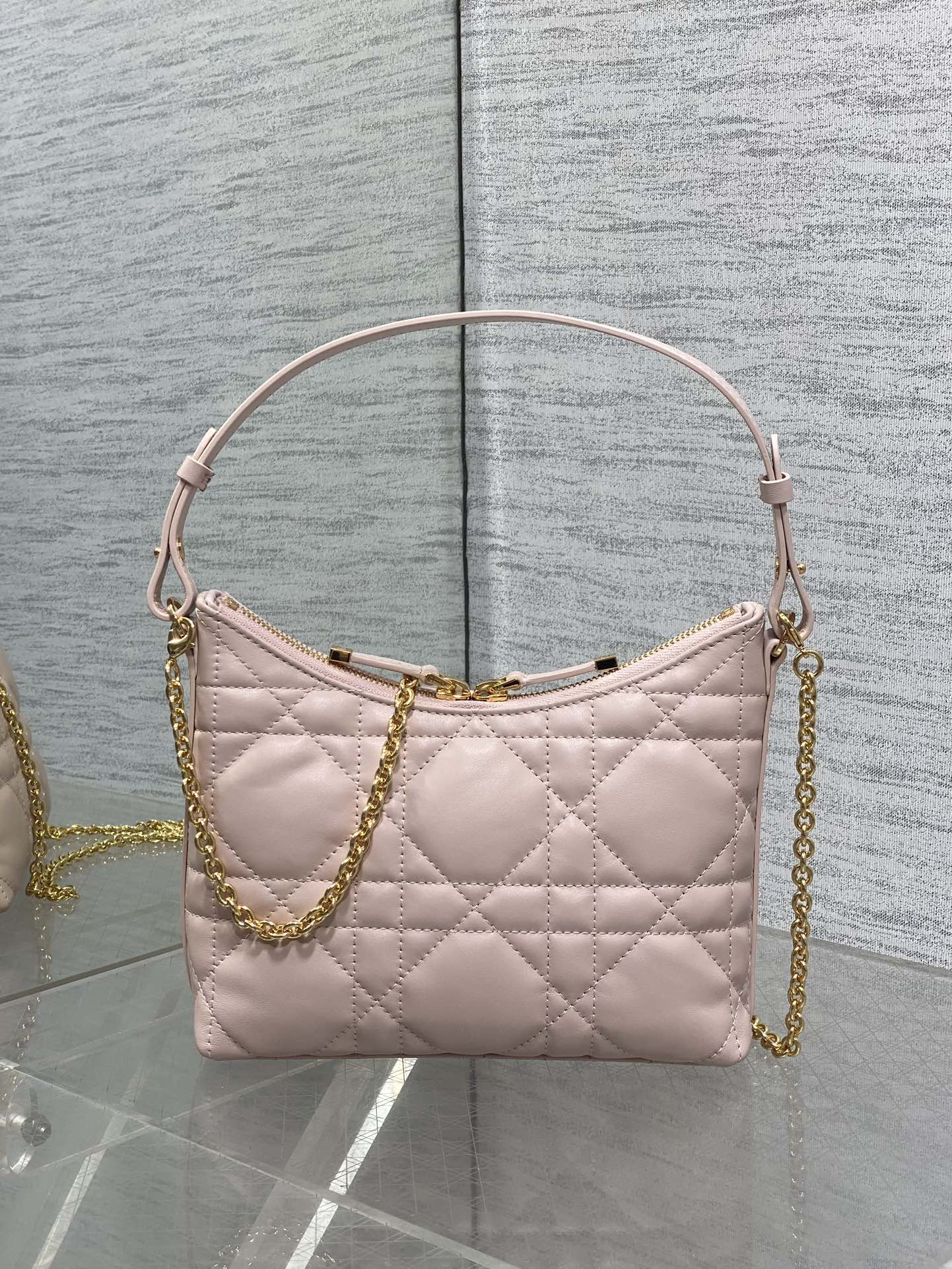Dior 2025 Bag 19cm Pink Lambskin 272828