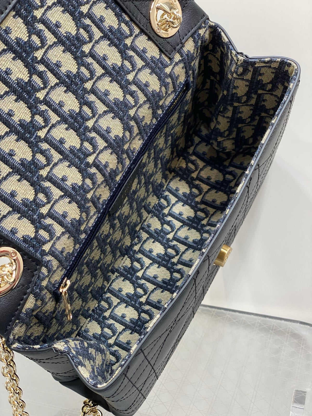 Dior 2026 Small Dior Promenade Flap Bag 25cm Leather Canvas 407157