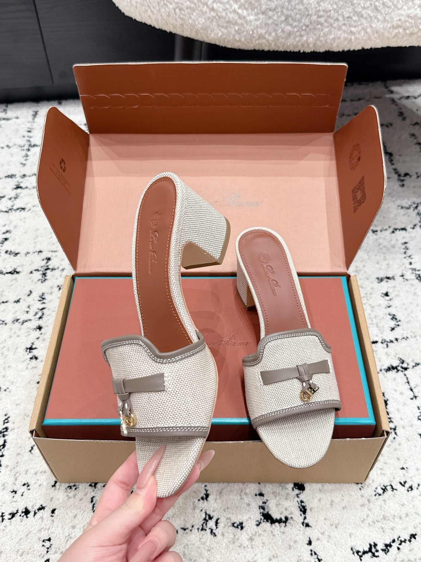 Loro Piana 2026 Sandal Fabric Leather 908846