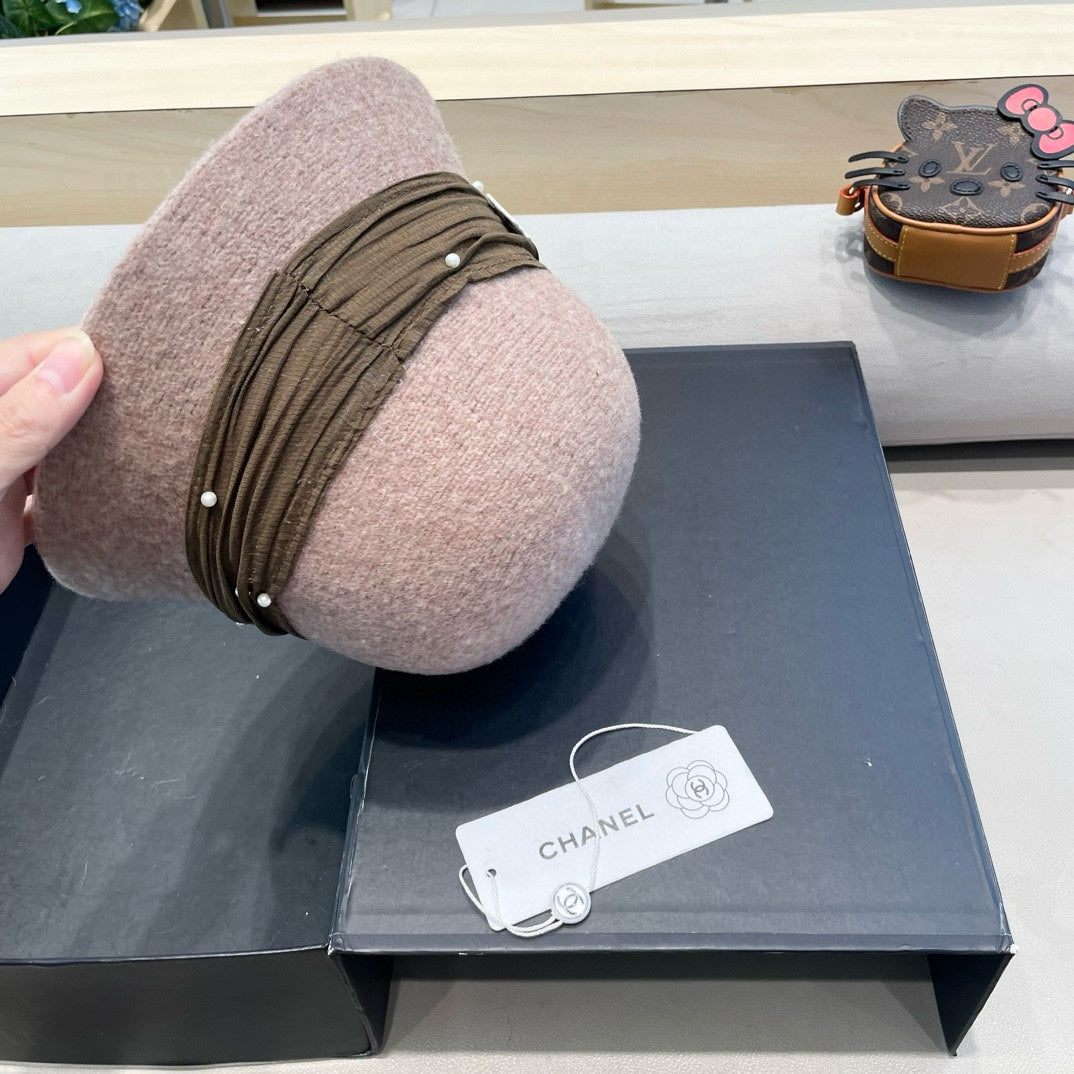 BUCKET HAT IN ROSY BROWN WOOL BLEND 426248