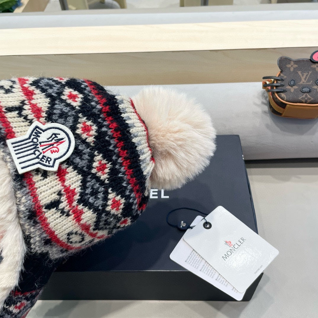 Moncler Knit Trapper Hat 491866