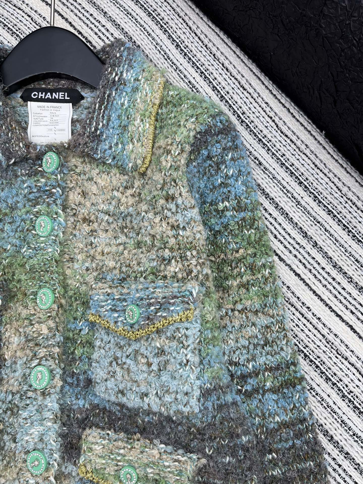 CC 2025 Jacket Blue Gray Green Wool 325839