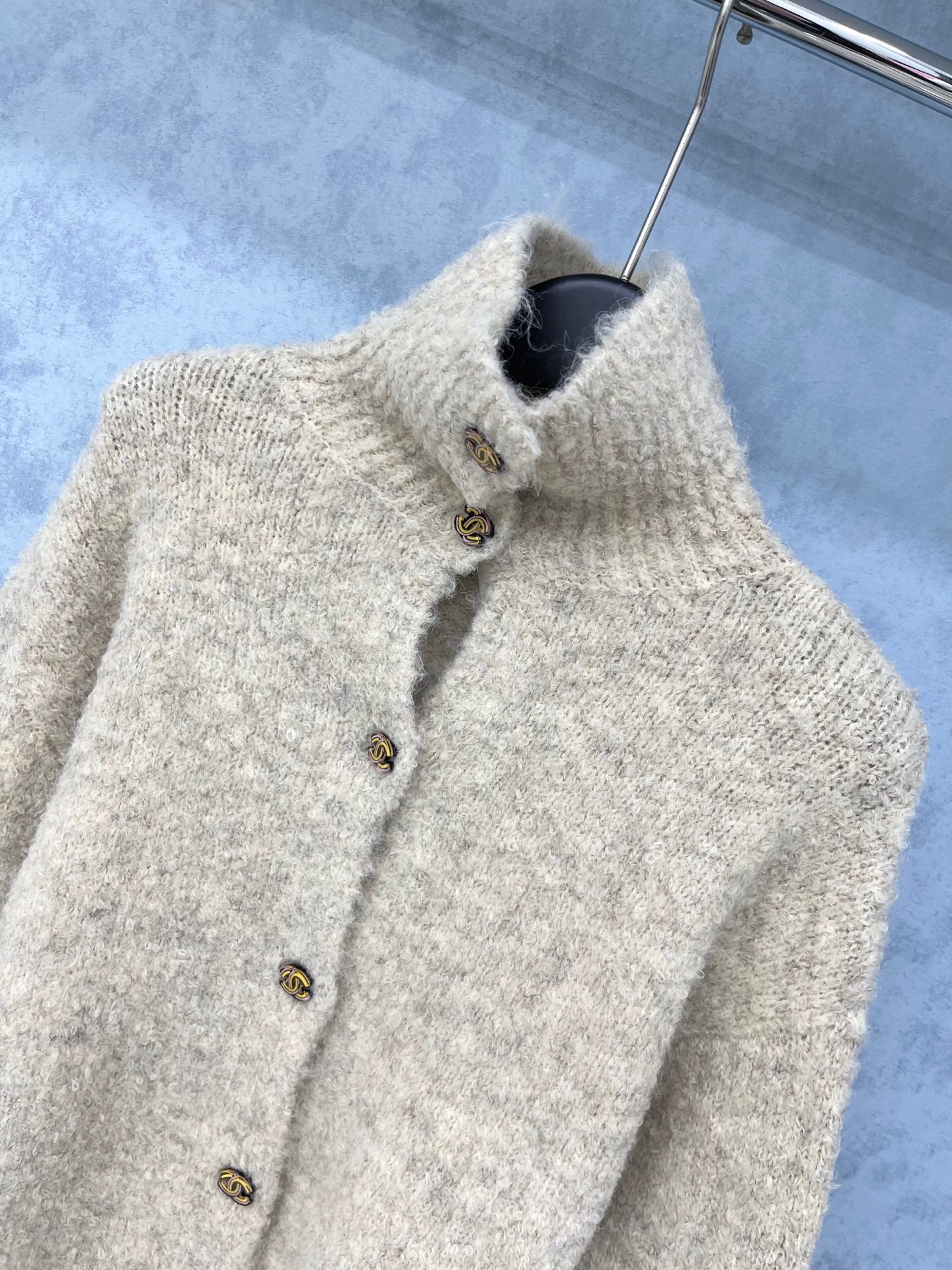 CC 2025 Cardigan Beige Wool 325868