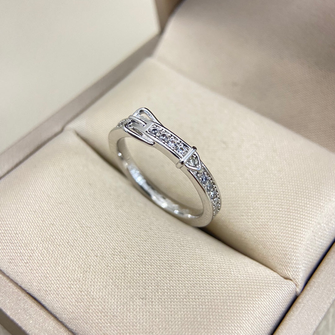 HM Buckle Full Diamond Ring