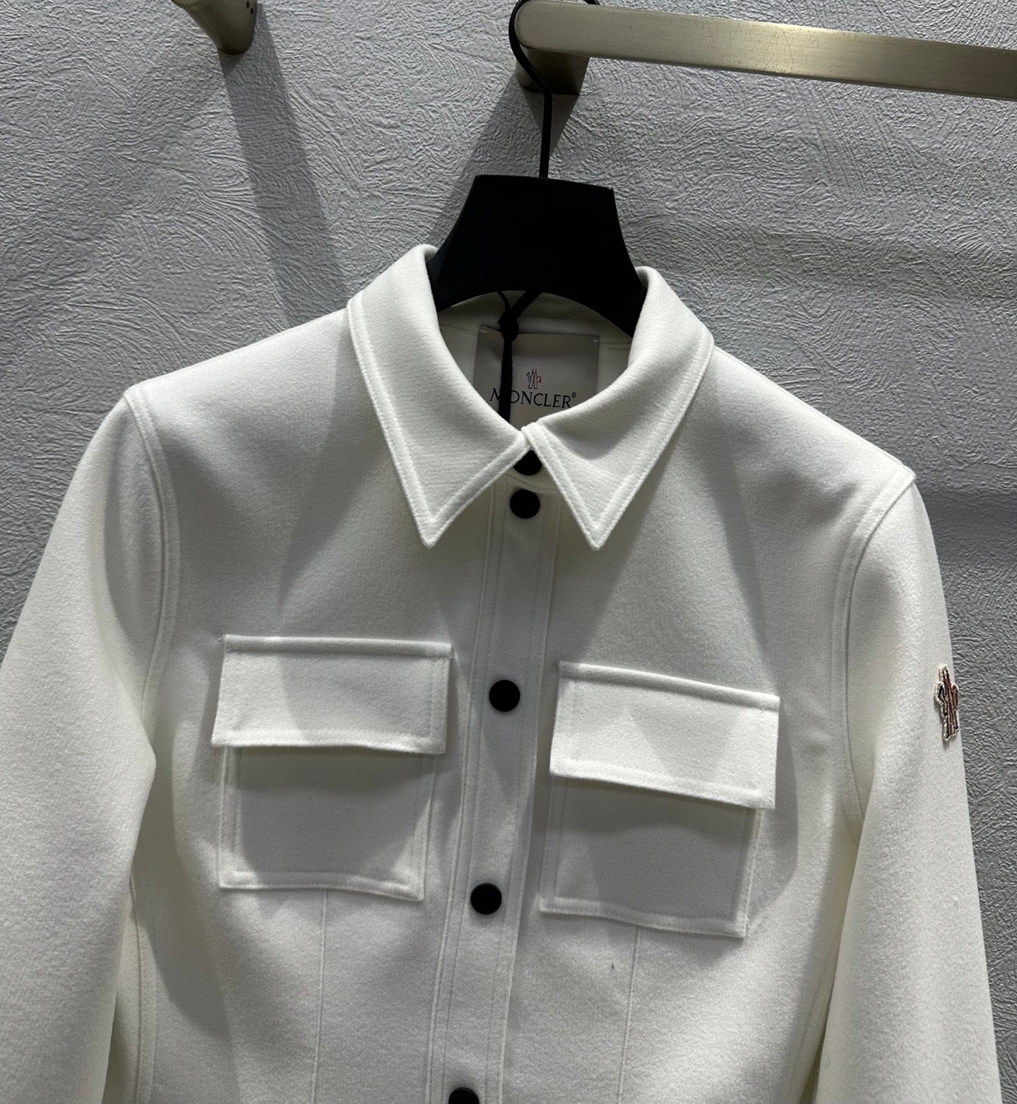 Moncler 2025 Grenoble Interlock Shirt Jacket Polyester