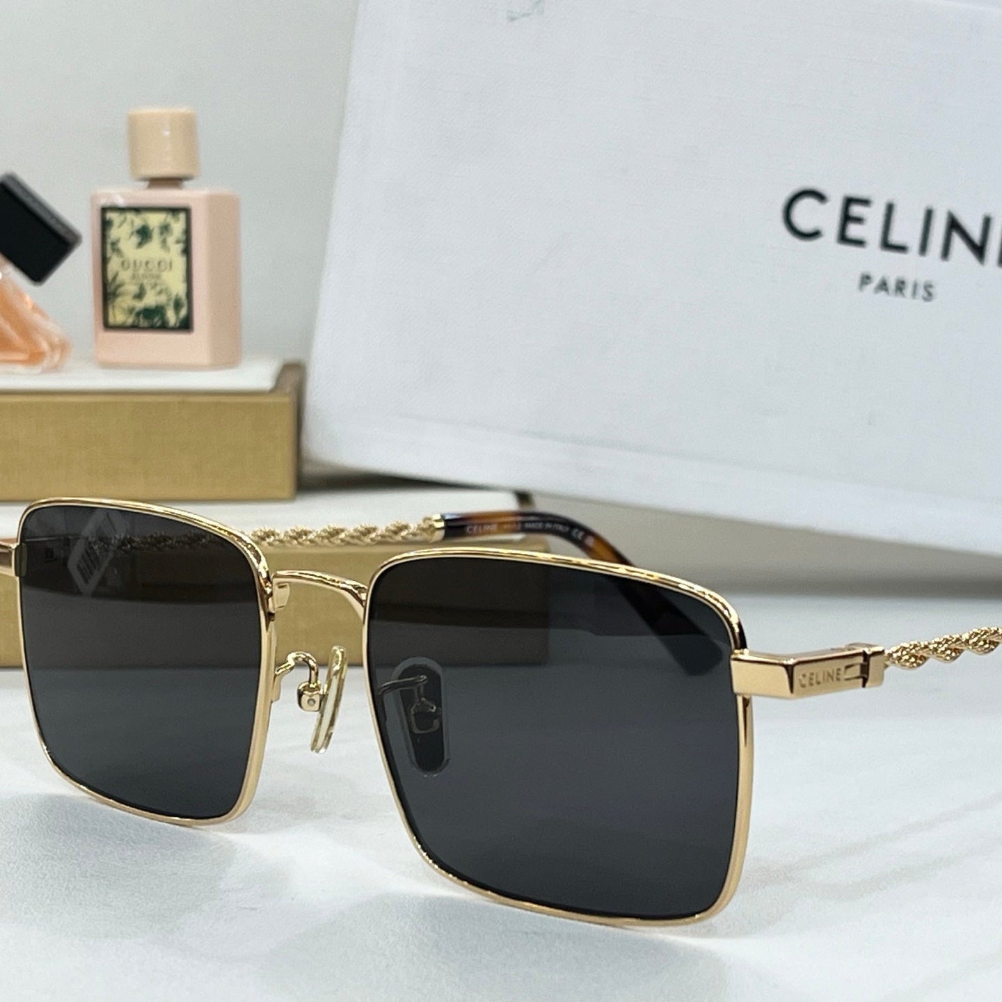 TRIOMPHE SUNGLASSES CL40522 IN METAL CHAIN LINK