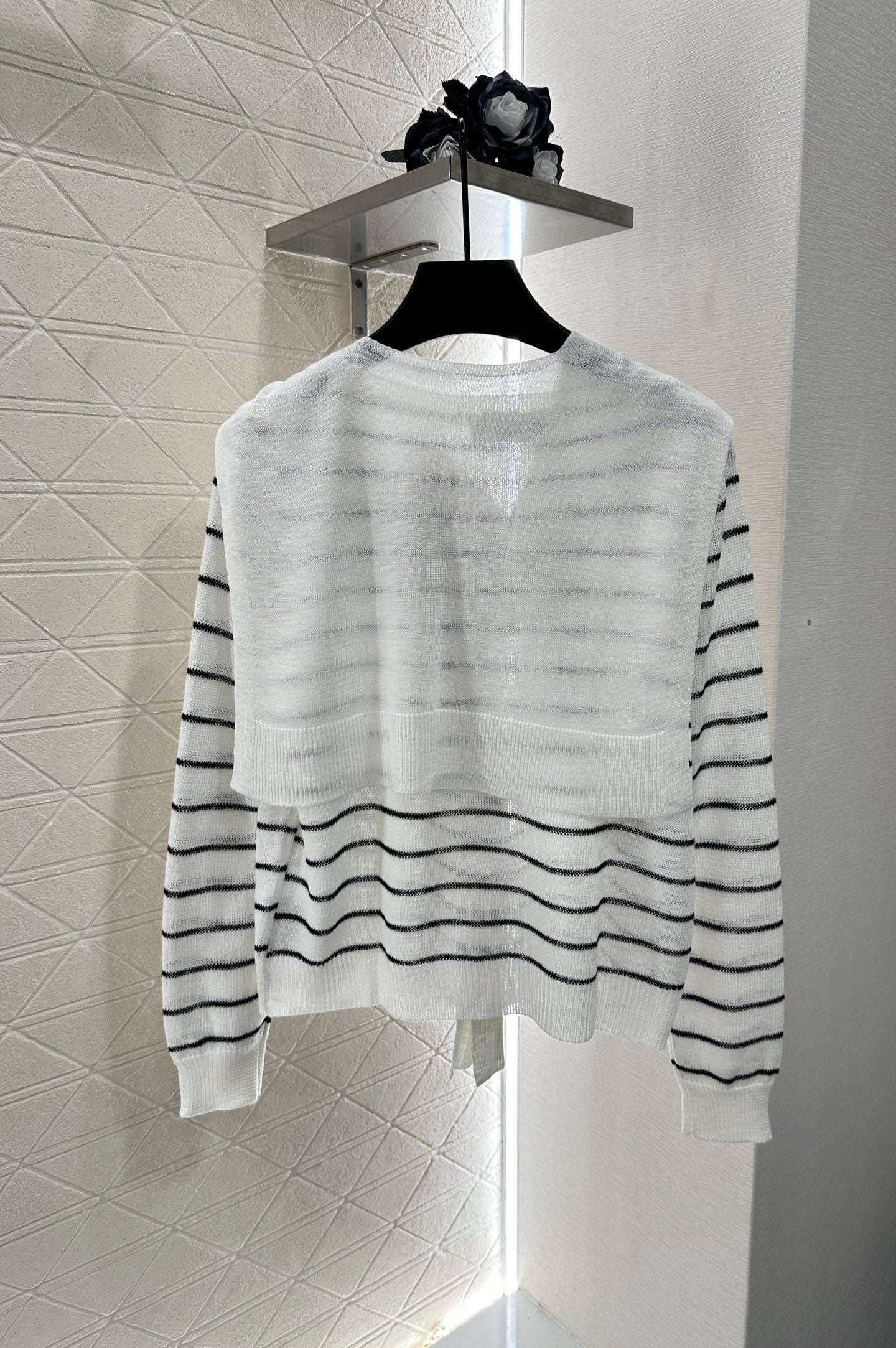 Miu Miu 25 Striped Knit Sweater Scarf 288654