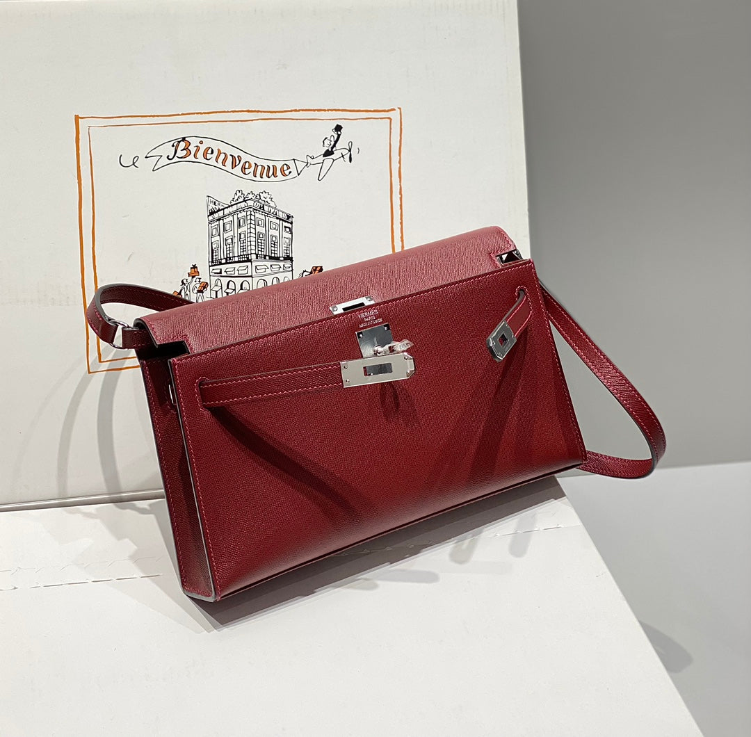 HM Kelly Elan 27cm Red Leather Shw