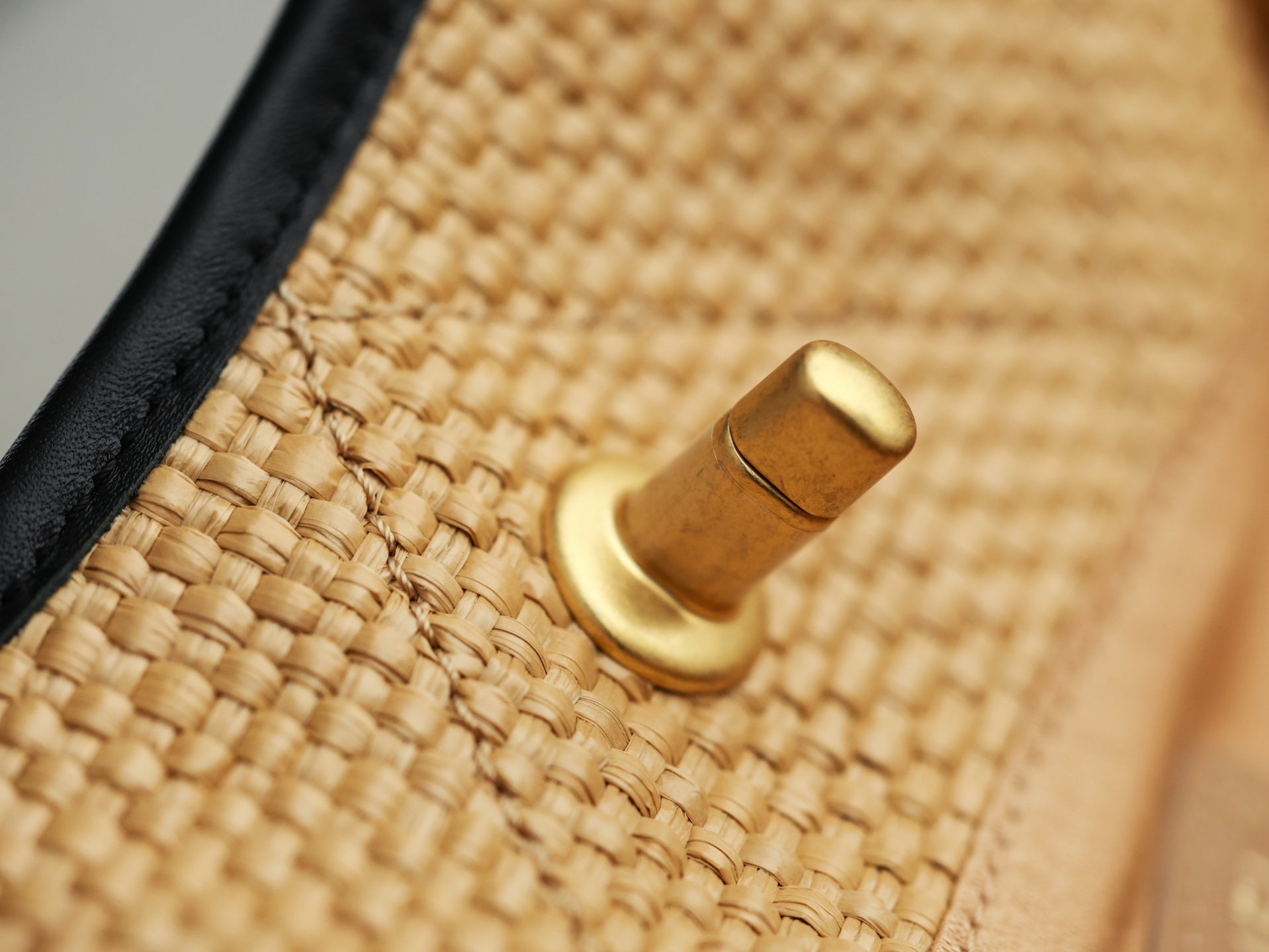 Chanel 2026 Maxi Hobo Bag 28cm Beige Straw Leather 351083