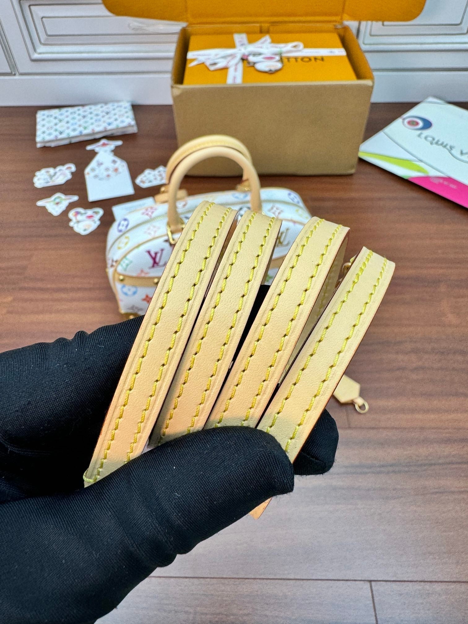 LV Nano Speedy 27cm White Multicolore Monogram Canvas 330435