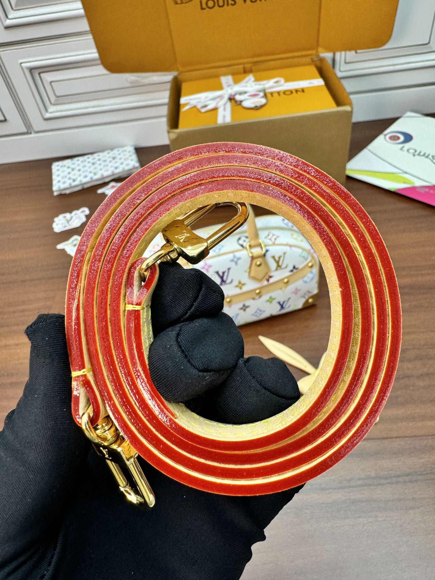 LV Nano Speedy 27cm White Multicolore Monogram Canvas 330435