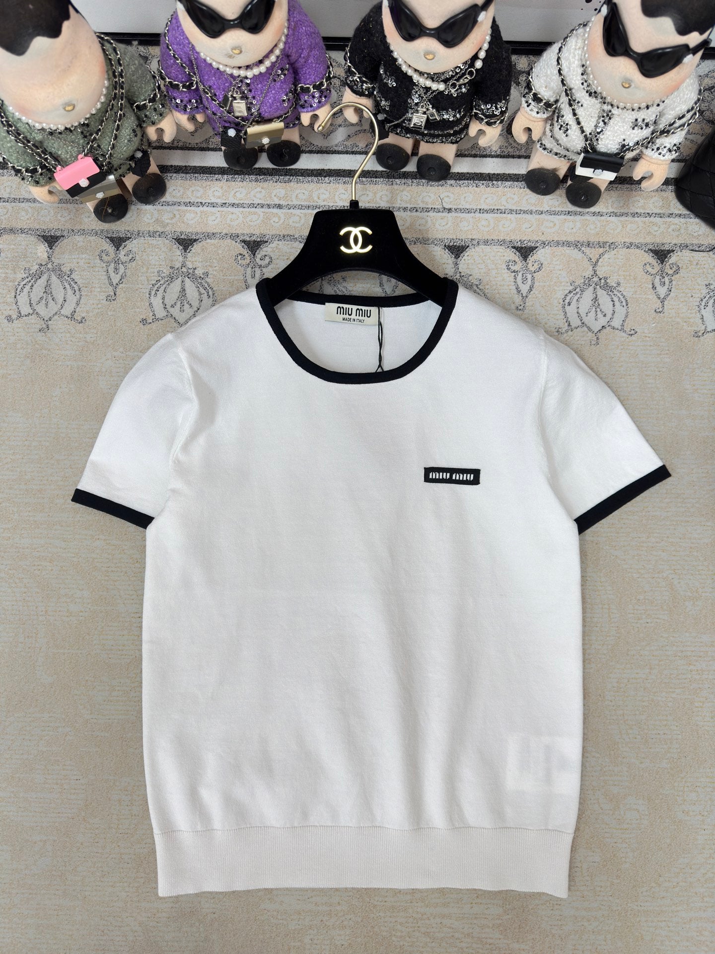 Miu T-Shirt White Wool 232745