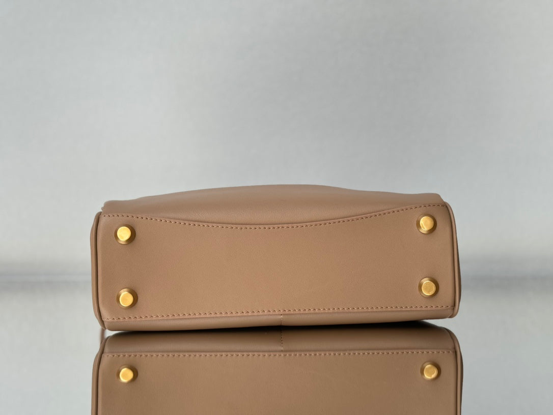 Balenciaga 2025 Rodeo Bag 40cm Milk Tea Smooth Calfskin