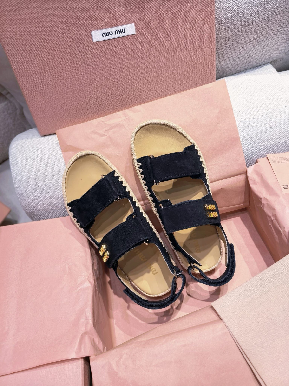 Miu Miu 2026 Strappy Sandals Suede 155479