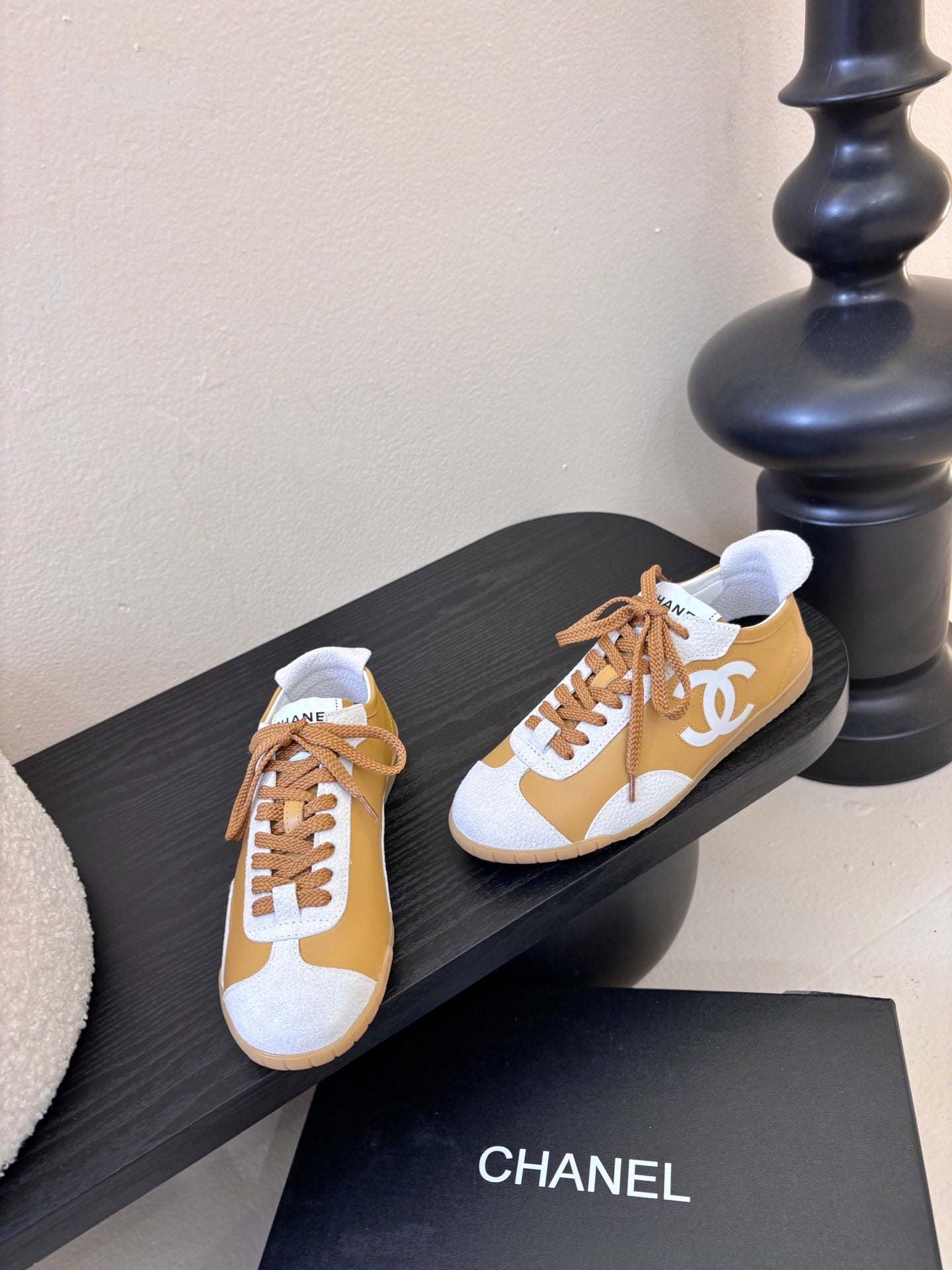 CC 2026 Sneakers Calfskin and Embossed Suede Calfskin