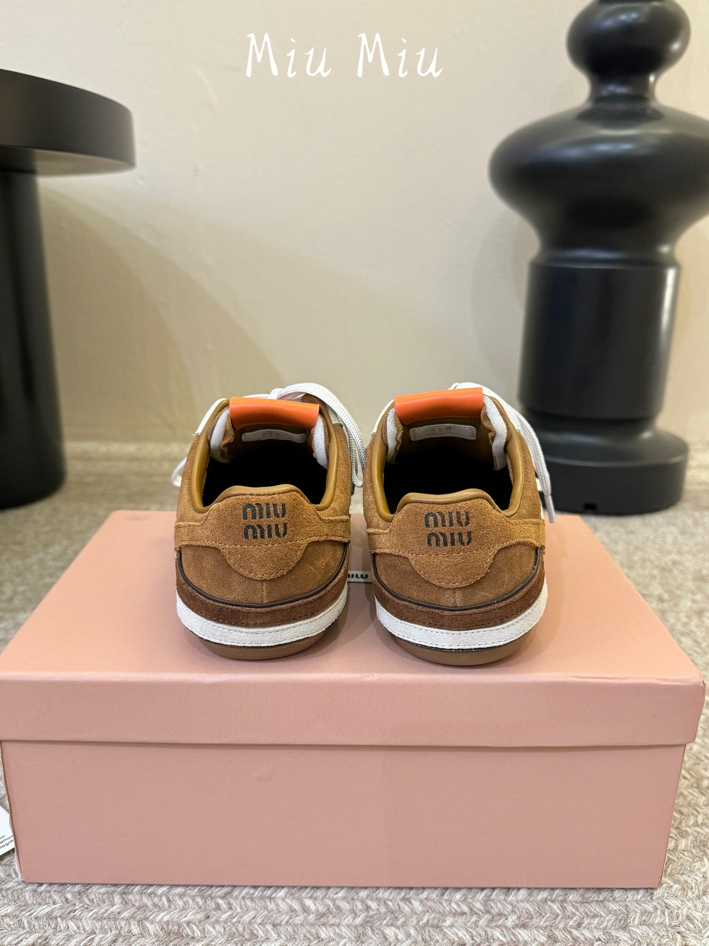 Miumiu 2026 Gymnasium Sneakers Brown Suede 953437