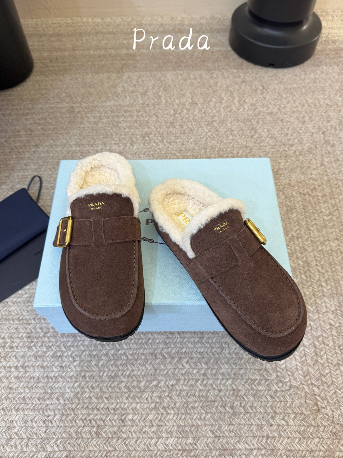 Prada 2026 Desert Mules Suede 151226