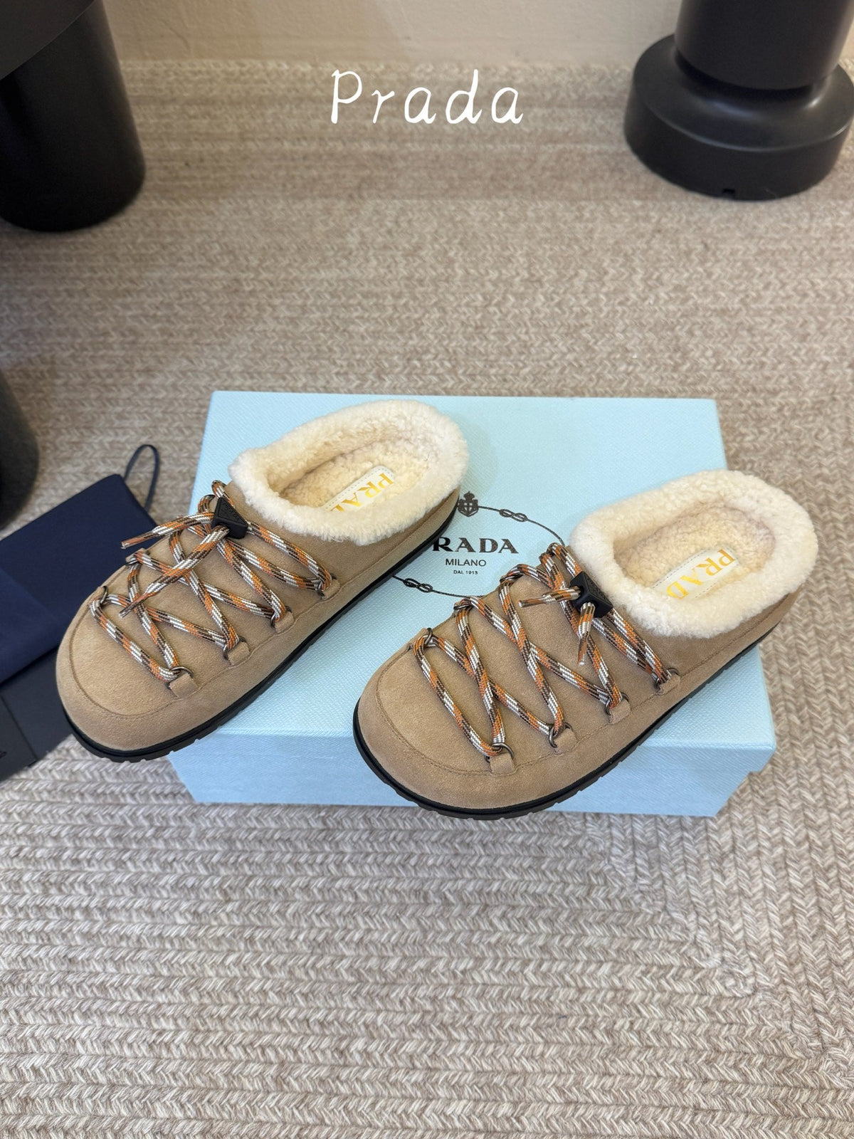 Prada 2026 Desert Laces Mule Suede 151229