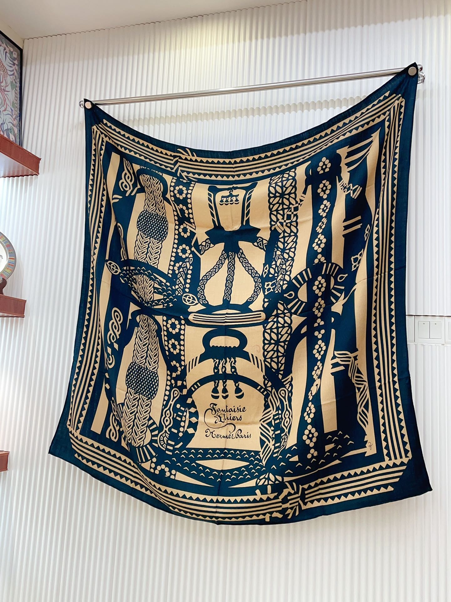 Fantaisie d'Etriers Shawl 135 CM In Colorful Cashmere And Silk 276557