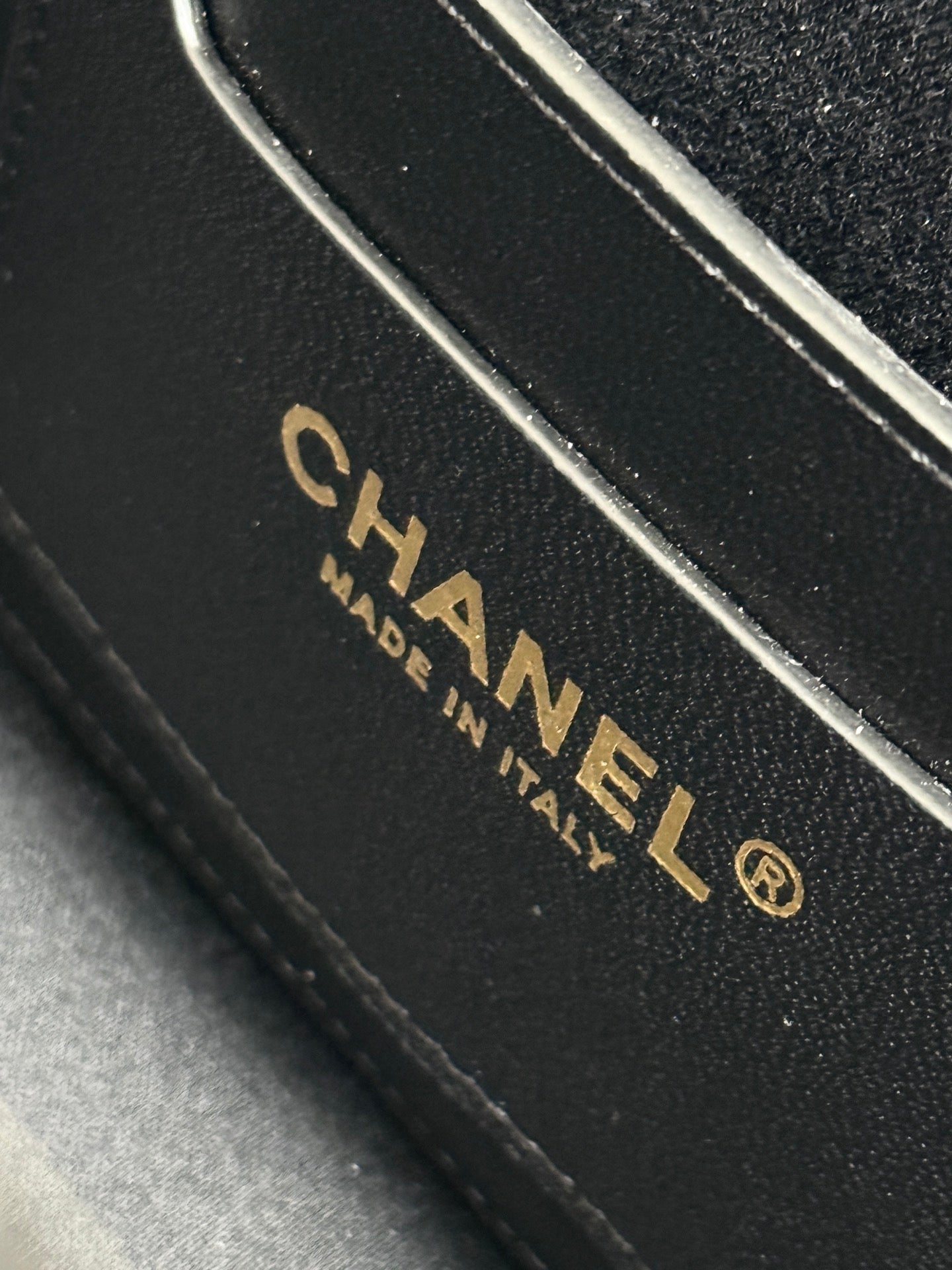 Chanel 2026 Shopping Bag 34cm Beige Black Straw Lambskin