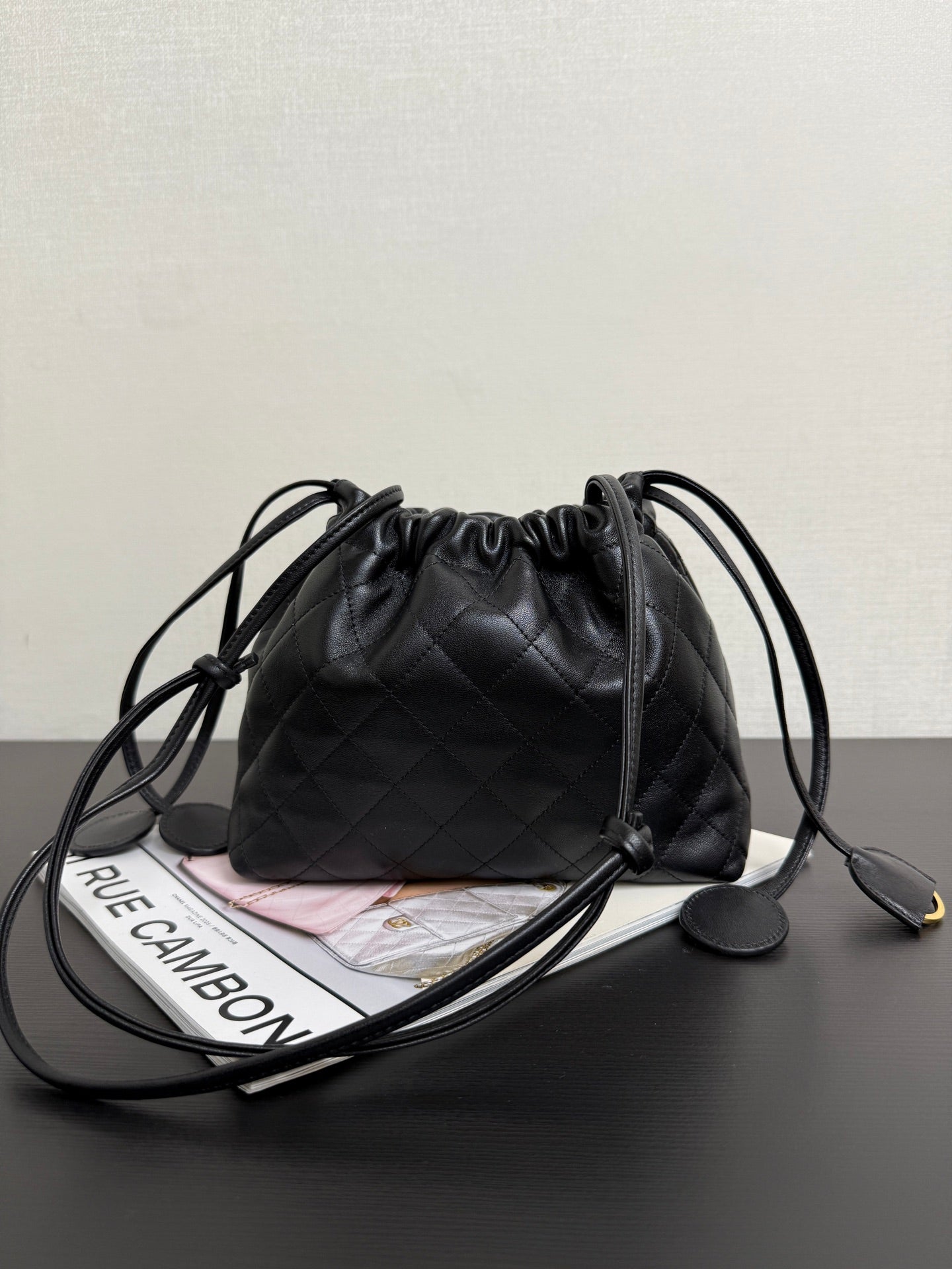 Chanel 2026 Lucky Bag 22cm Black Sheepskin