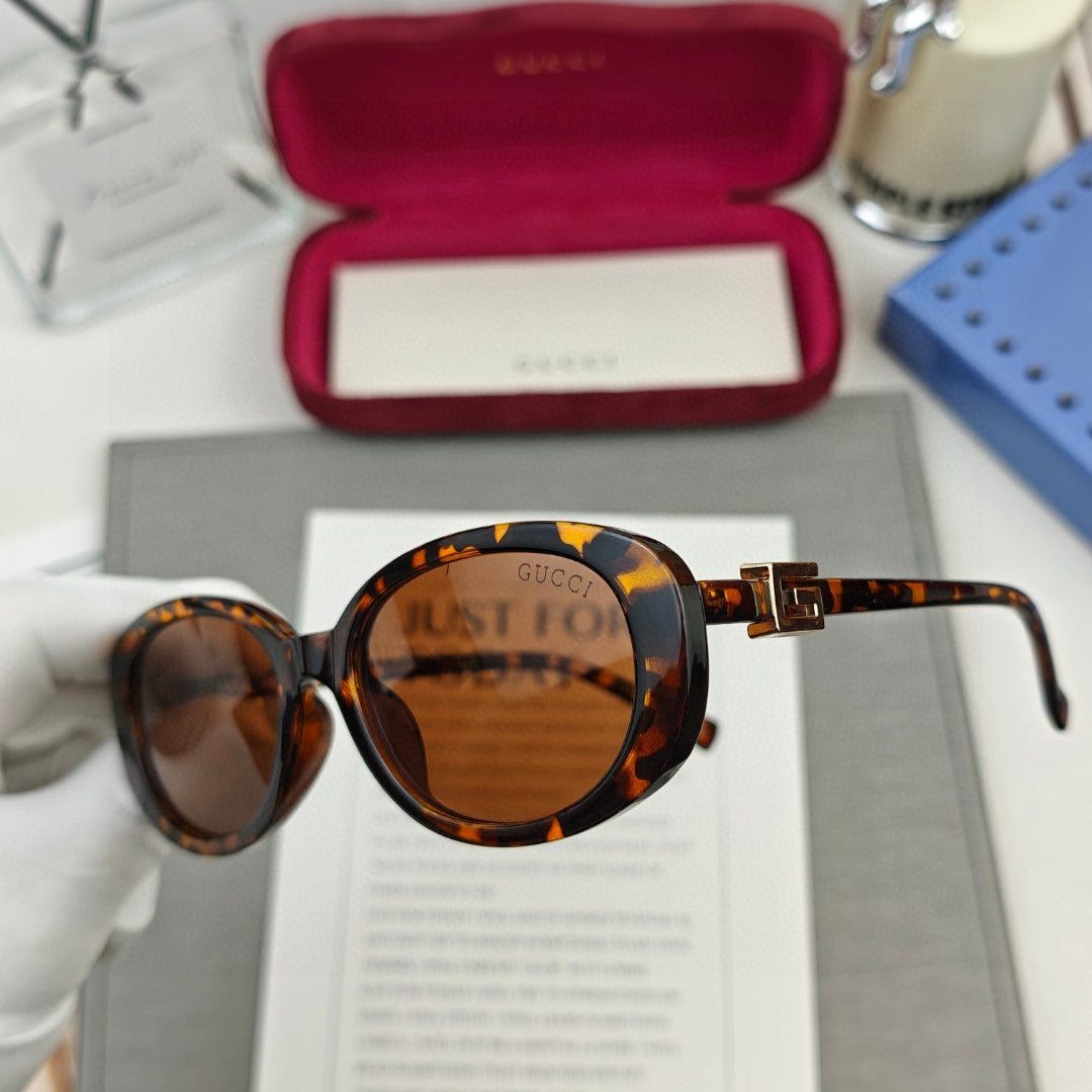 OVAL FRAME SUNGLASSES 58053 IN ACETATE