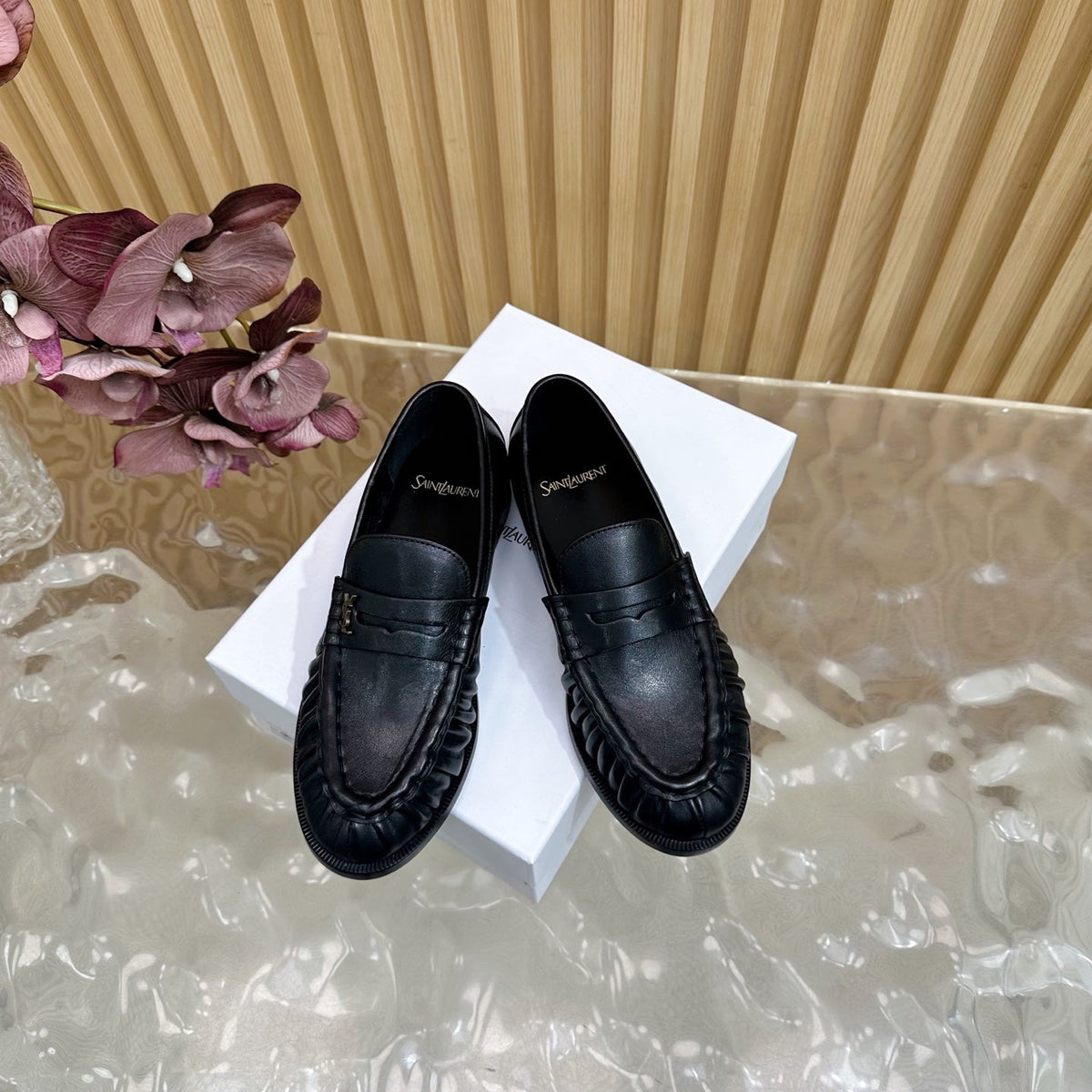 YSL 2025 Loafer Black Cowhide 174547