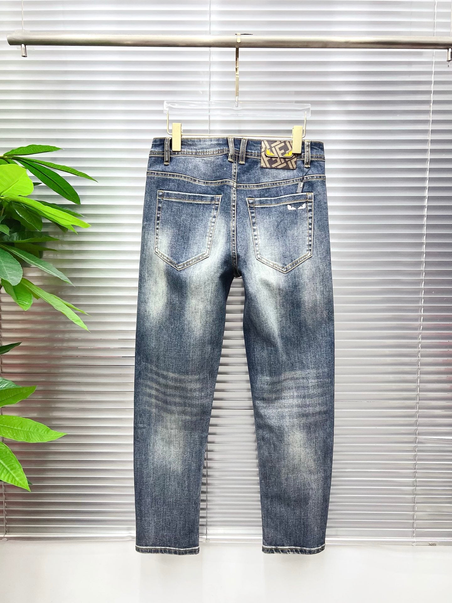 Fendi 2026 Men's Jeans Blue Denim 739874