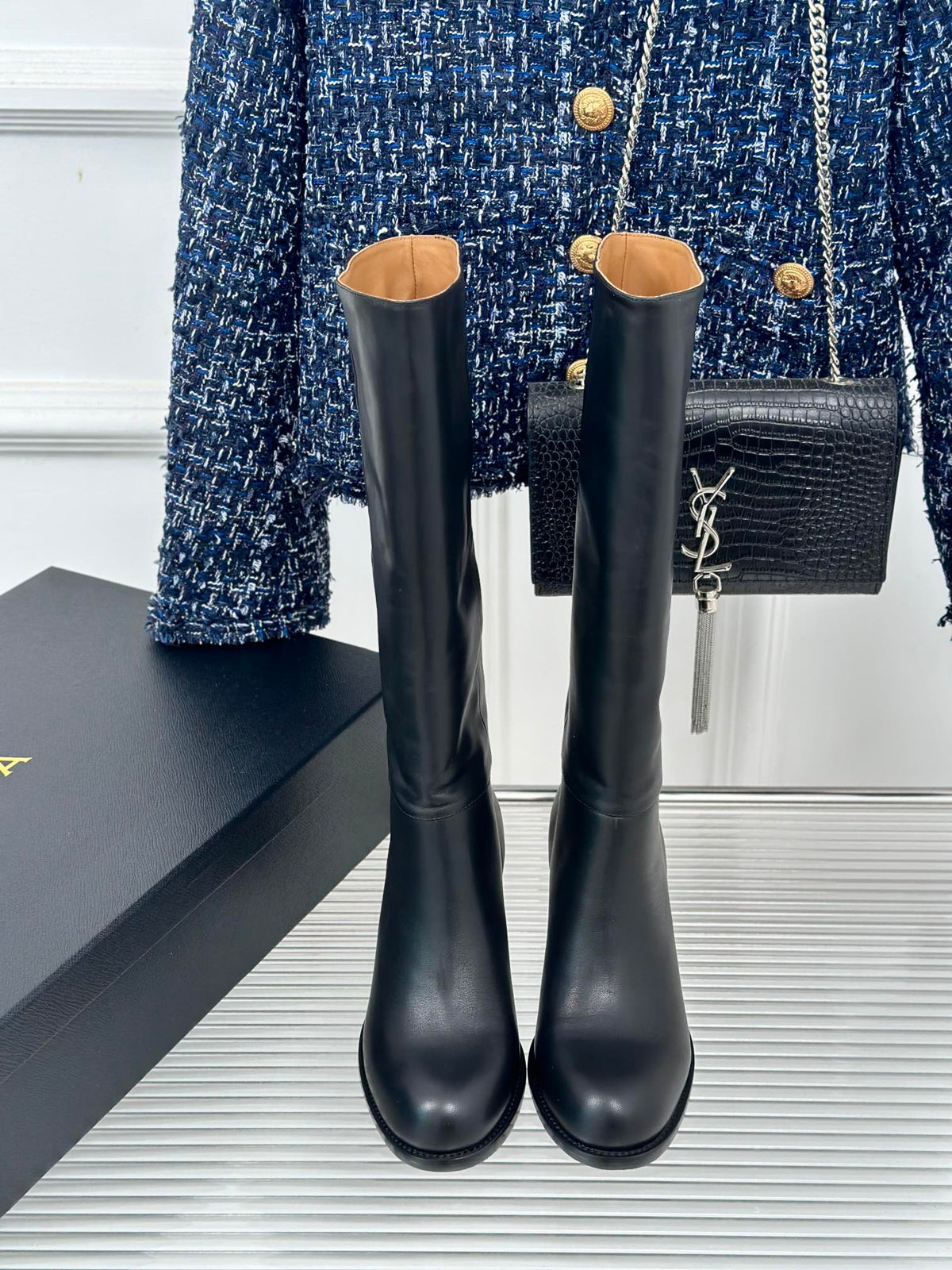 Alaila High Boots In Black Cowhdie 894440