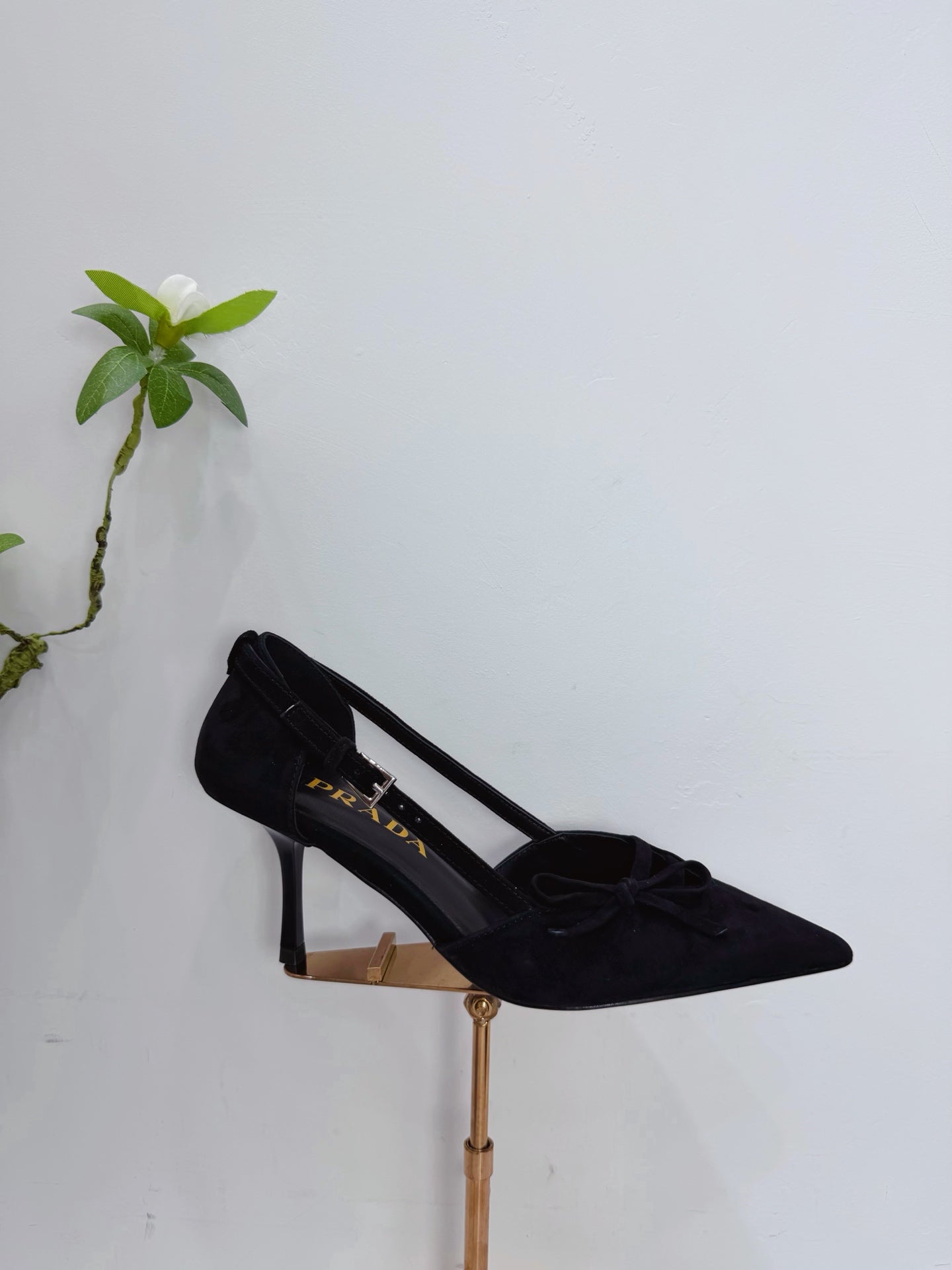 PRA 26SS Pumps 75  Black Suede 592349