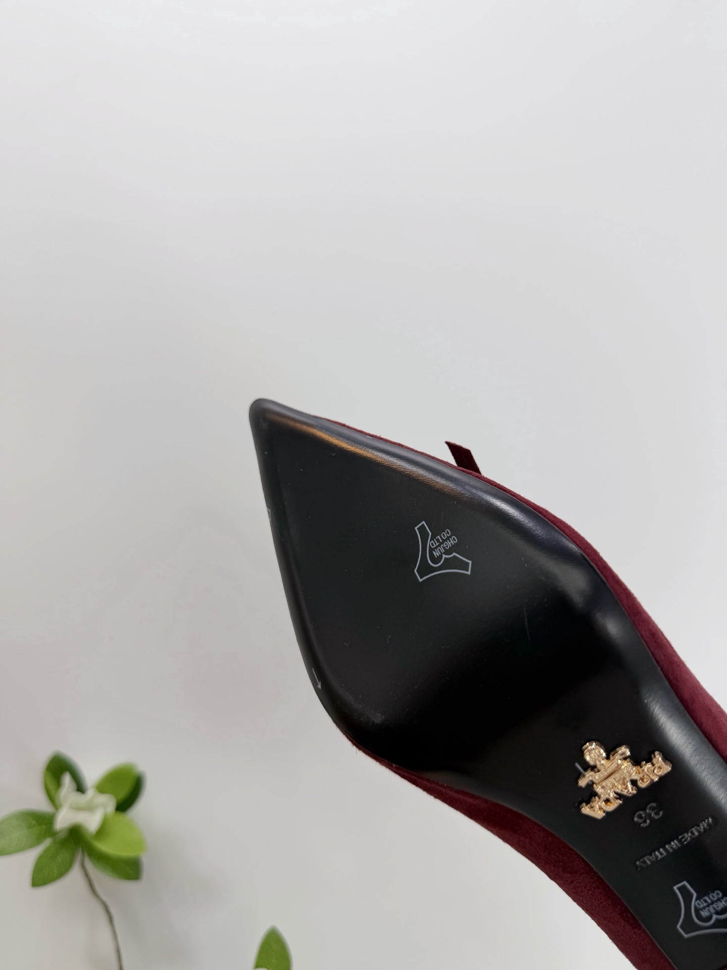 PRA 26SS High Heels Pumps 75 Burgundy Suede 592357