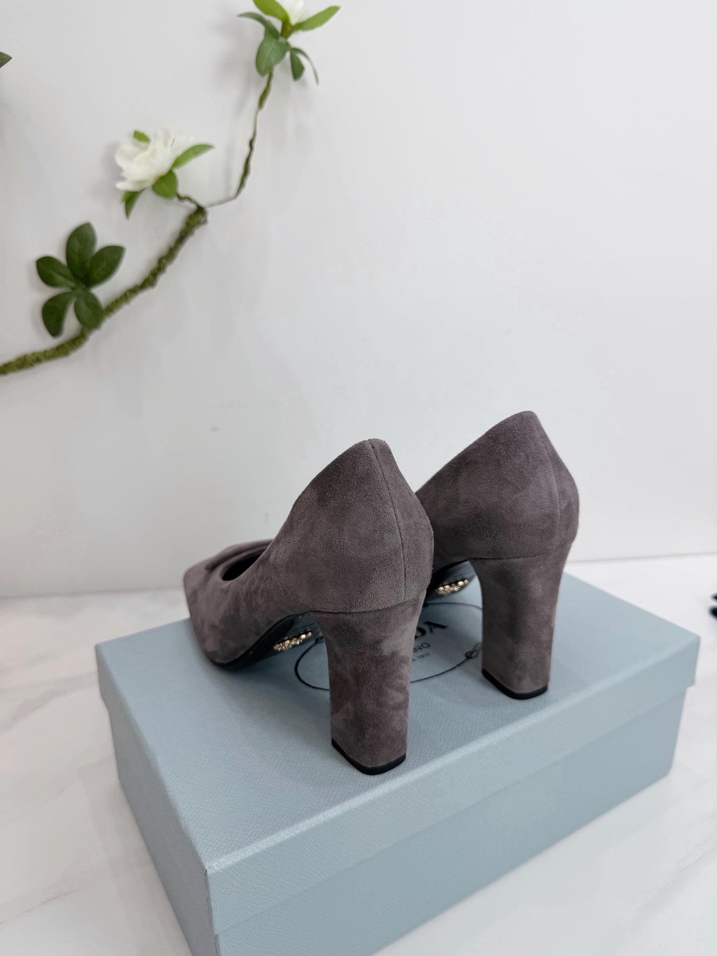 PRA 26SS High Heel Pump 85 Gray Suede 592368