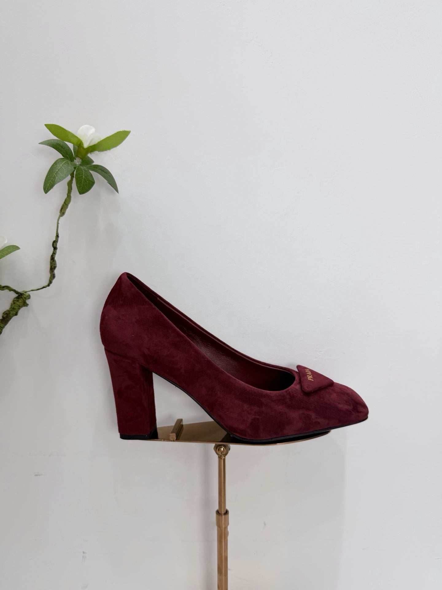 PRA 26SS High Heel Pump 85 Burgundy Suede 592370