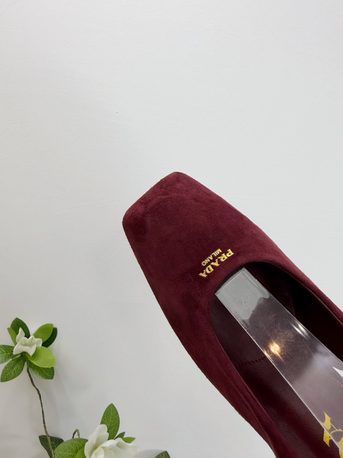 PRA 26SS Slingback 85 Burgundy Suede 592365