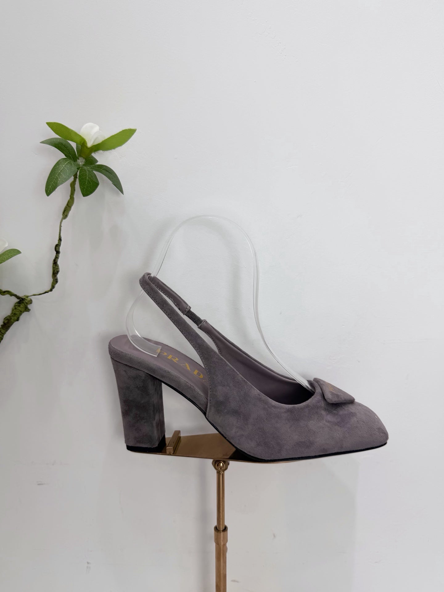PRA 26SS Slingback 85 Gray Suede 592372