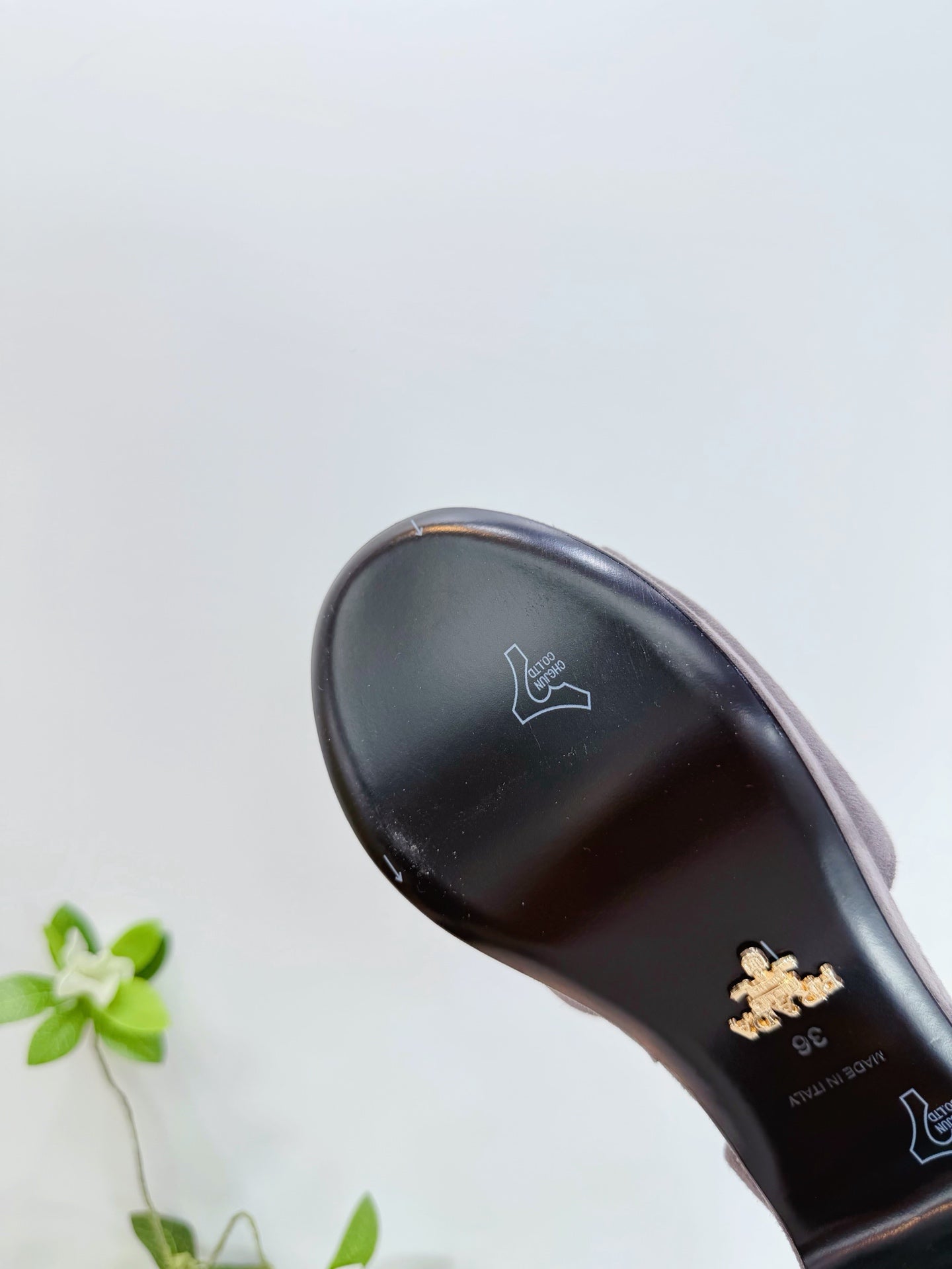 PRA 26SS Platform Sandals 75 Light Purple Suede Sheepskin 592390