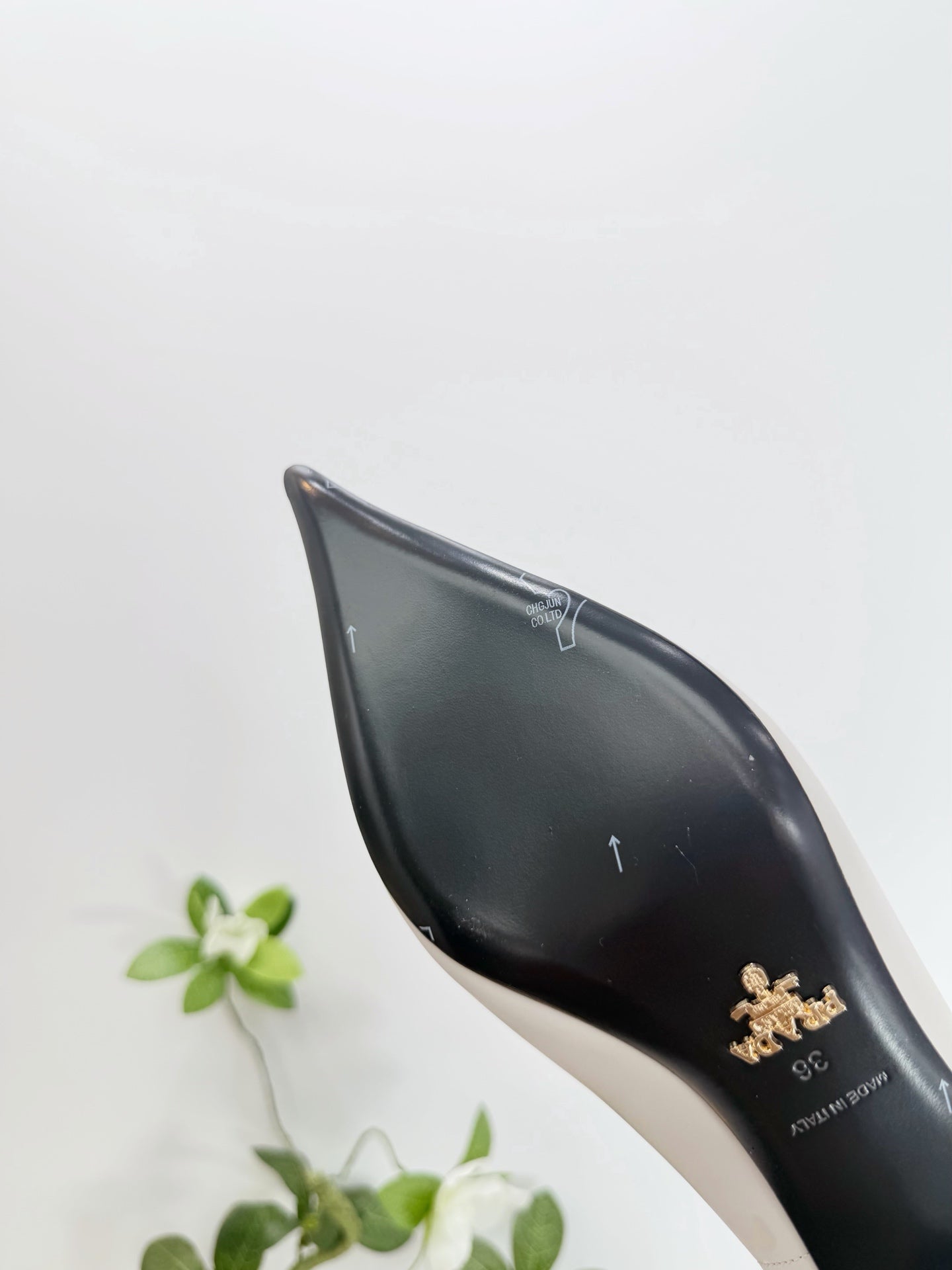 PRA 26SS Pump 55 Ivory Beige Cowhide 592415