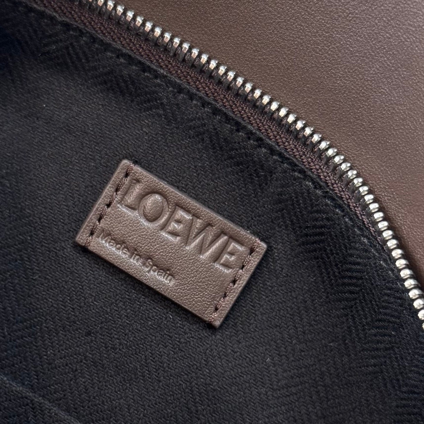 Loewe 2025 Puzzle Biker Bag Dark Brown Cowhide 274648