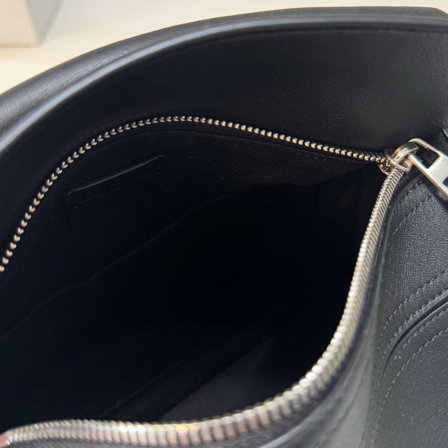 Loewe 2025 Puzzle Biker Bag Black Cowhide 274653