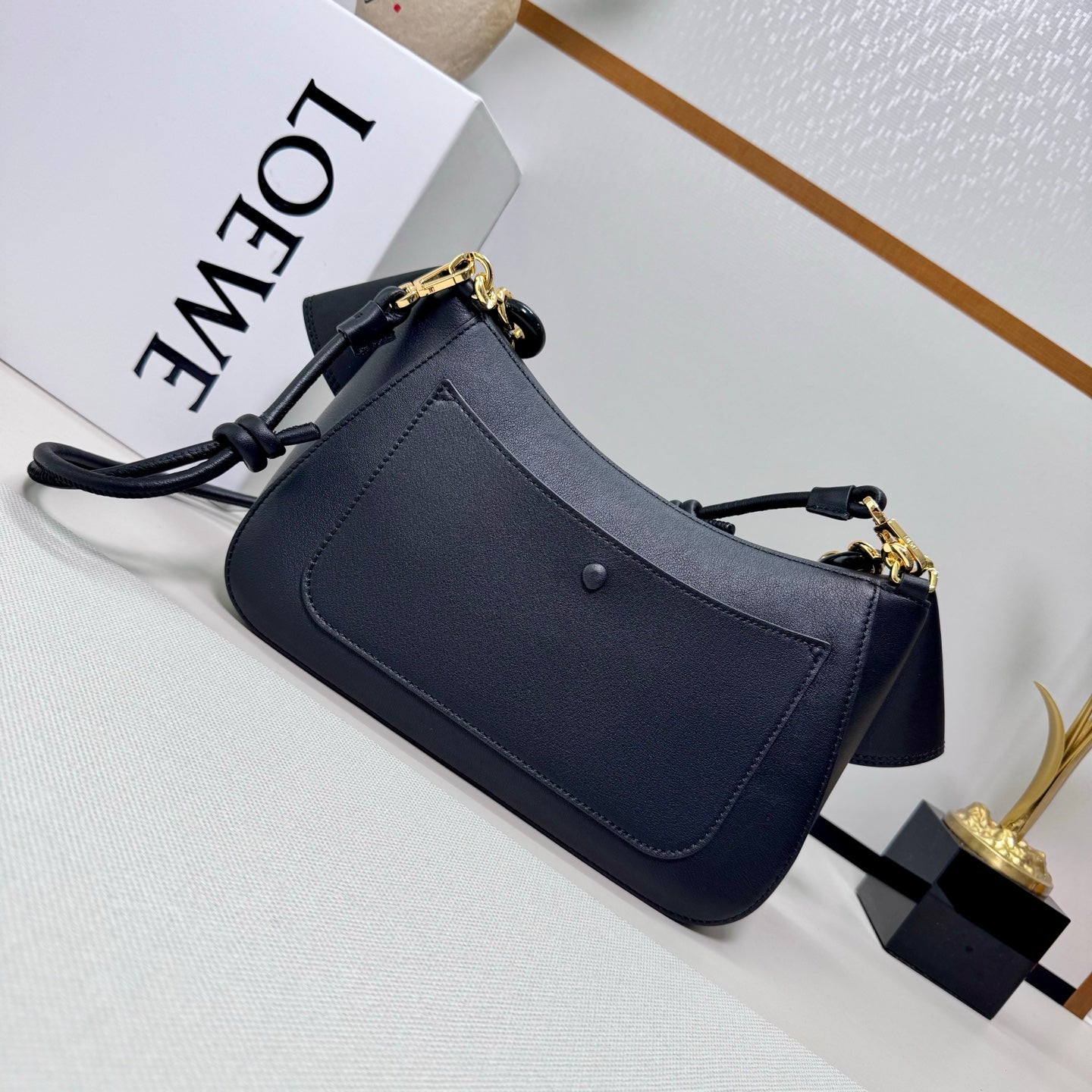 Loewe 2025 Ola 26 Bag Black Smooth Calfskin 274674