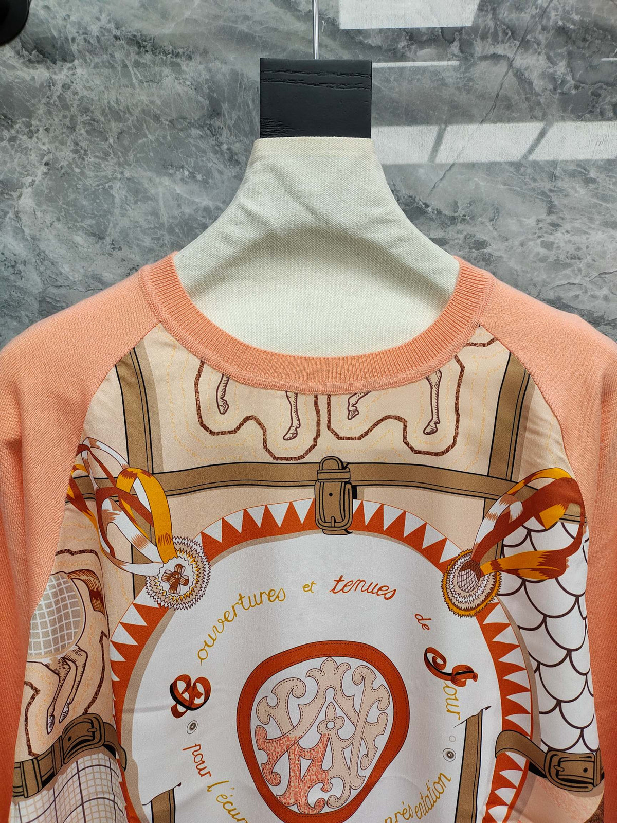 HM 25 Sweater Peach Orange Wool 89215