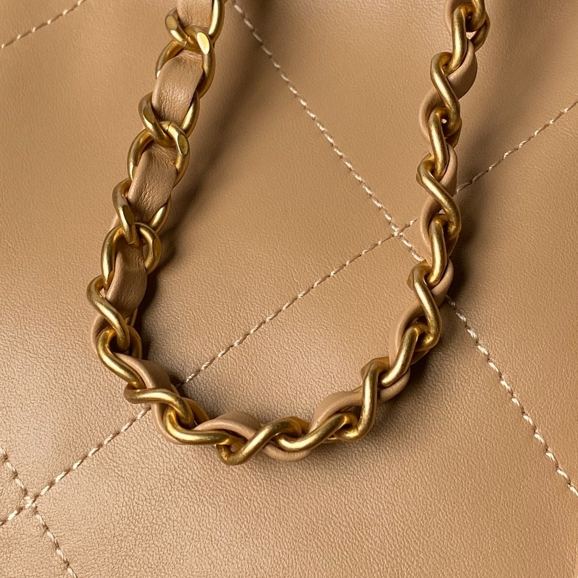 Chanel 2025 Bag 28cm Beige Calfskin 318241